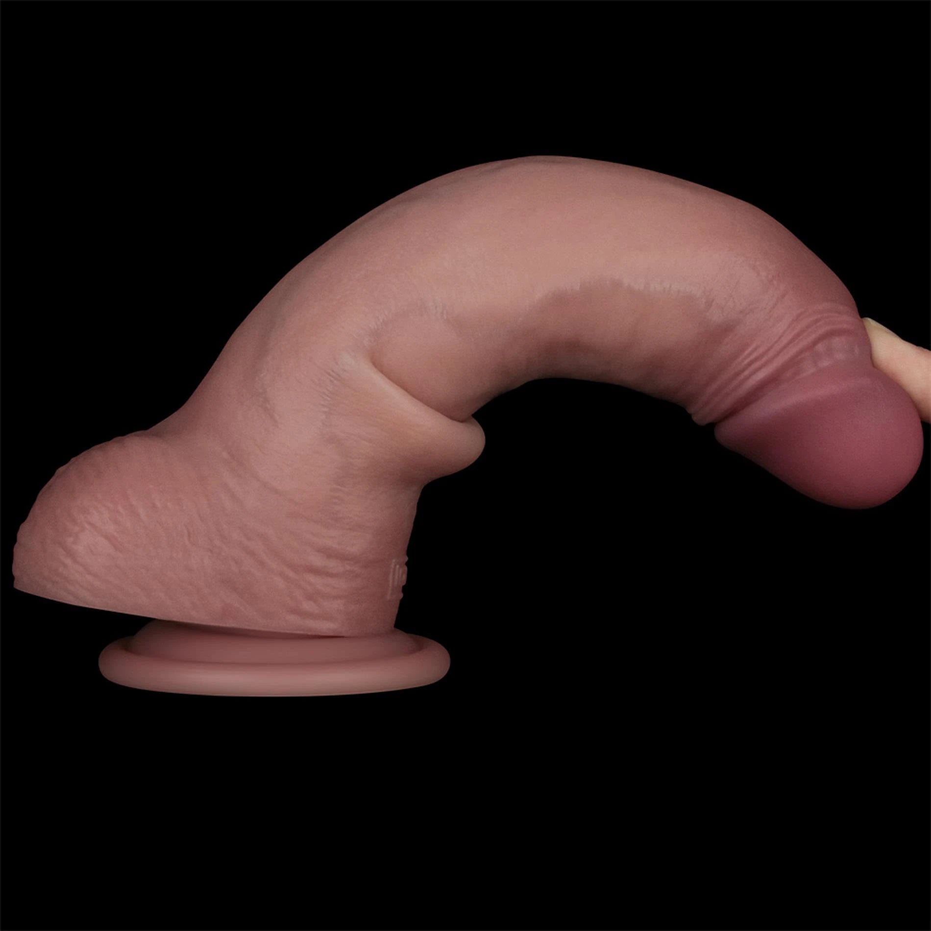8.5'' Sliding Skin Pro II Dual Layer Silicone Dong
