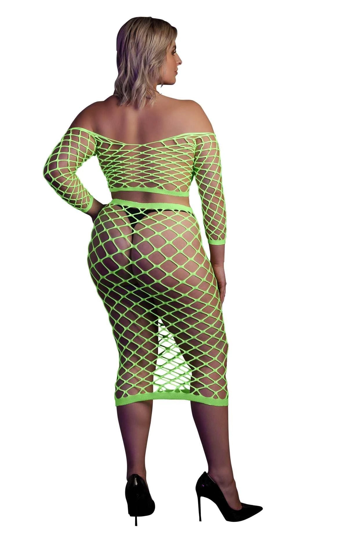 Crop top manches longues et jupe longue XL/XXXXL