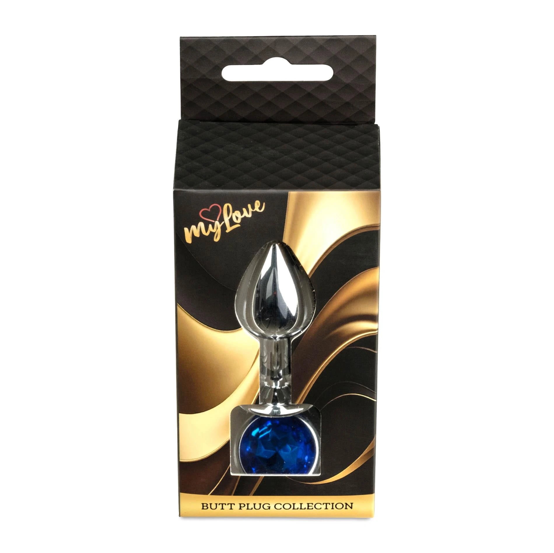 MyLove Toys - Jewellery Silver PLUG - Dark Blue