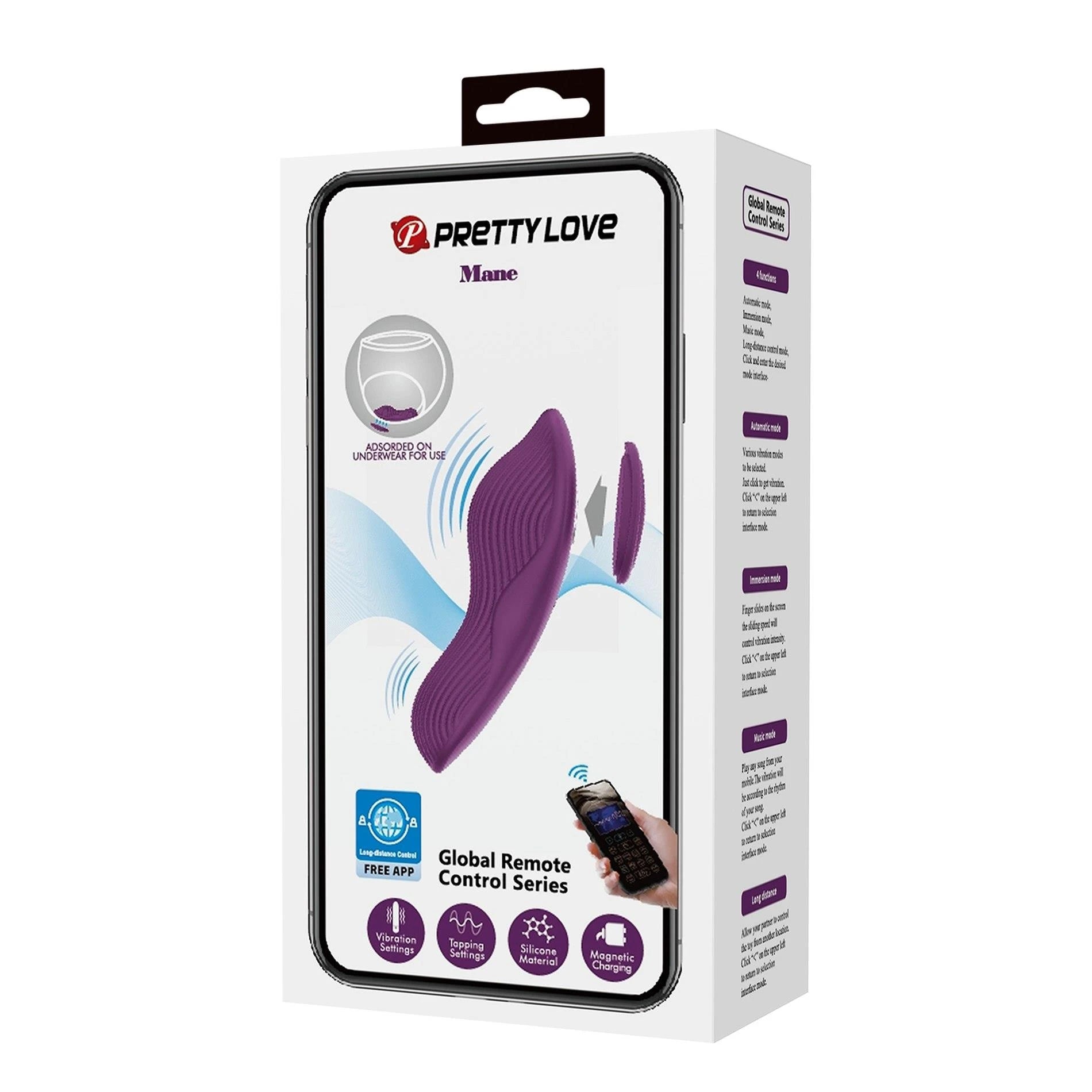 HAND, 10 vibration functions Mobile APP remote control