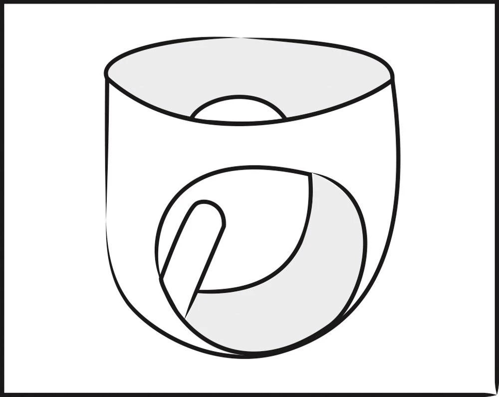 Slip en latex à motif gode S