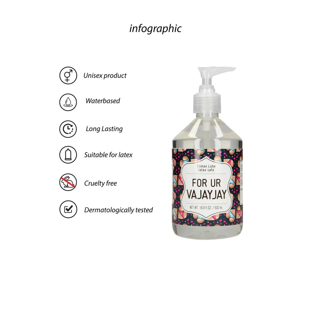 For Ur Vajayjay - Waterbased Lubricant - 17 fl oz / 500 ml