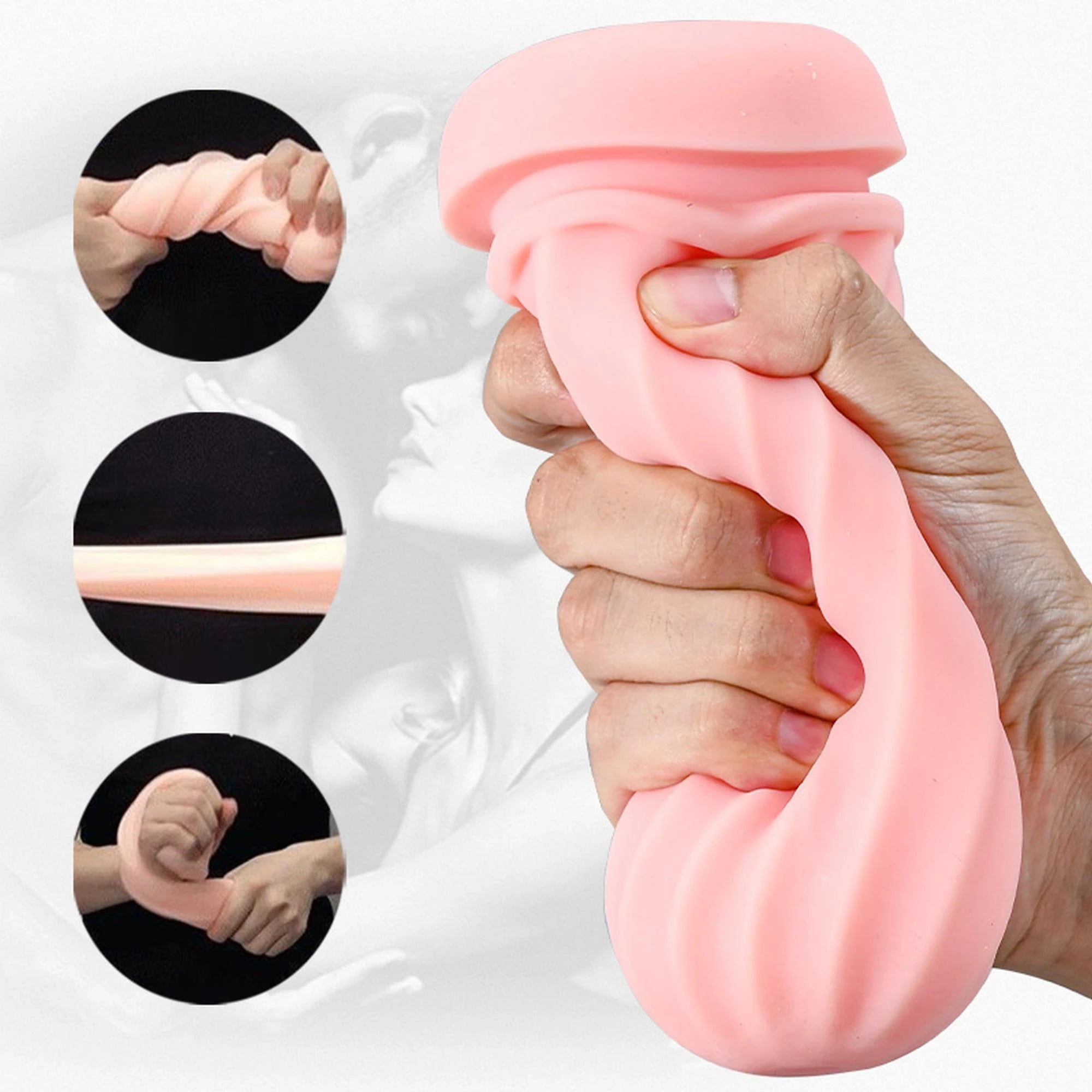 Masturbateur vibrant 8 modes de vibration + fonction interactive