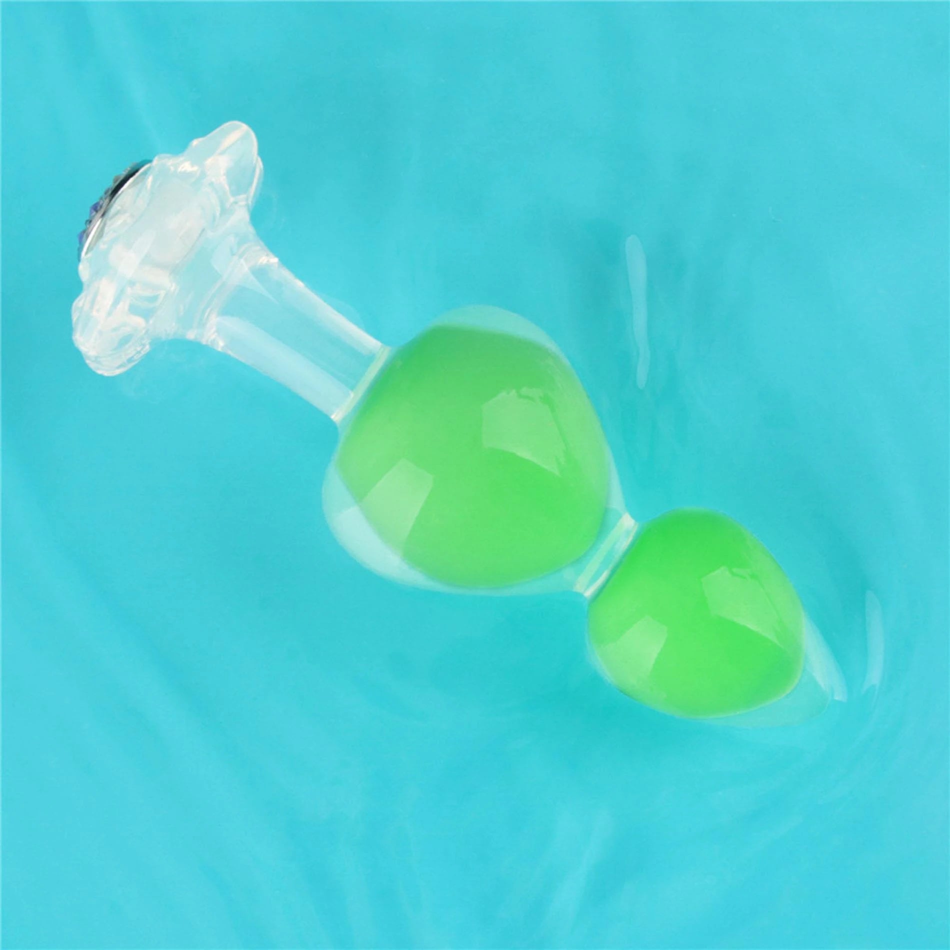 Gemoria Silicone Butt Plug (Glow-In-The-Dark) - green