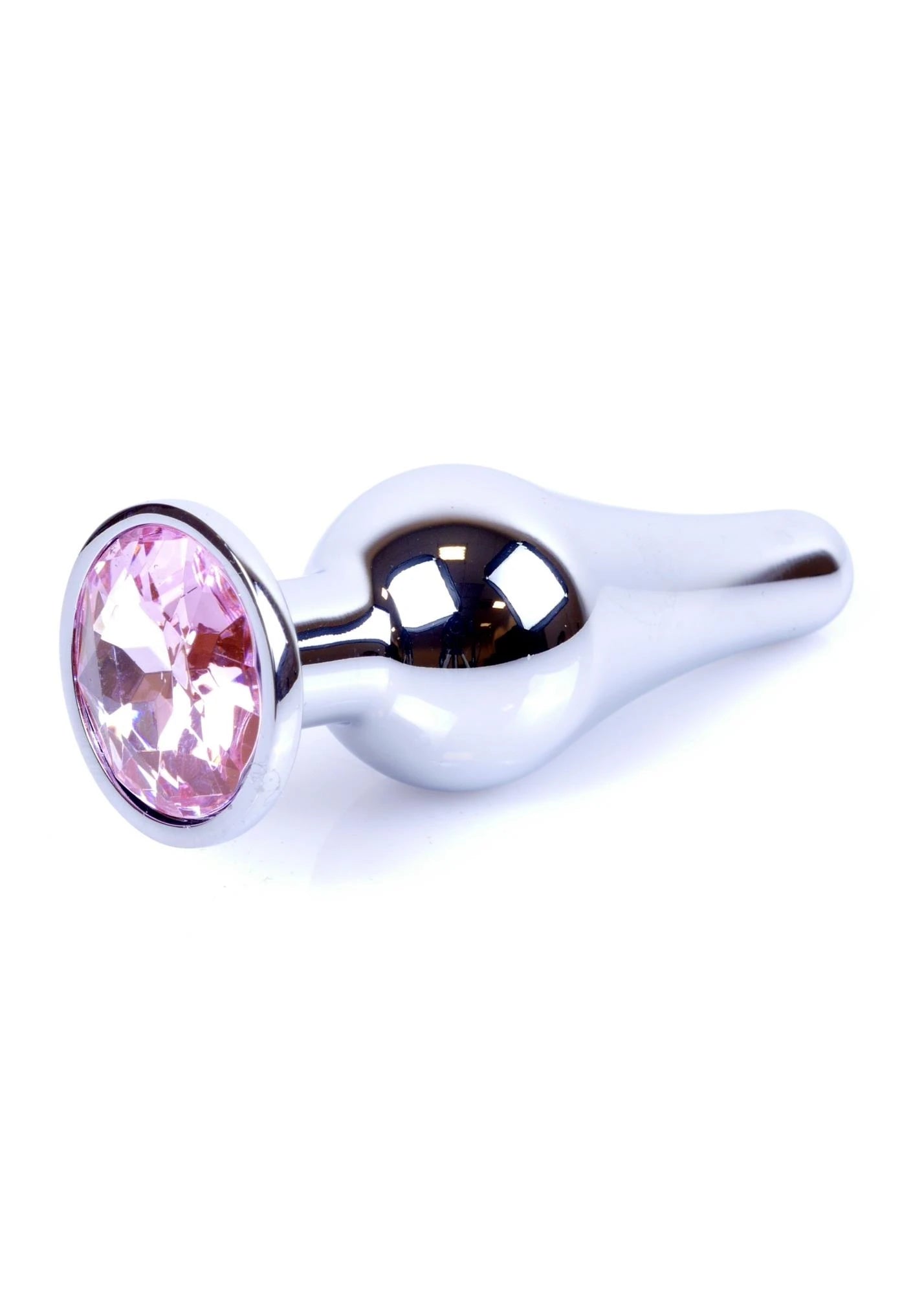 Plug-bijou Silver BUTT PLUG- Rose