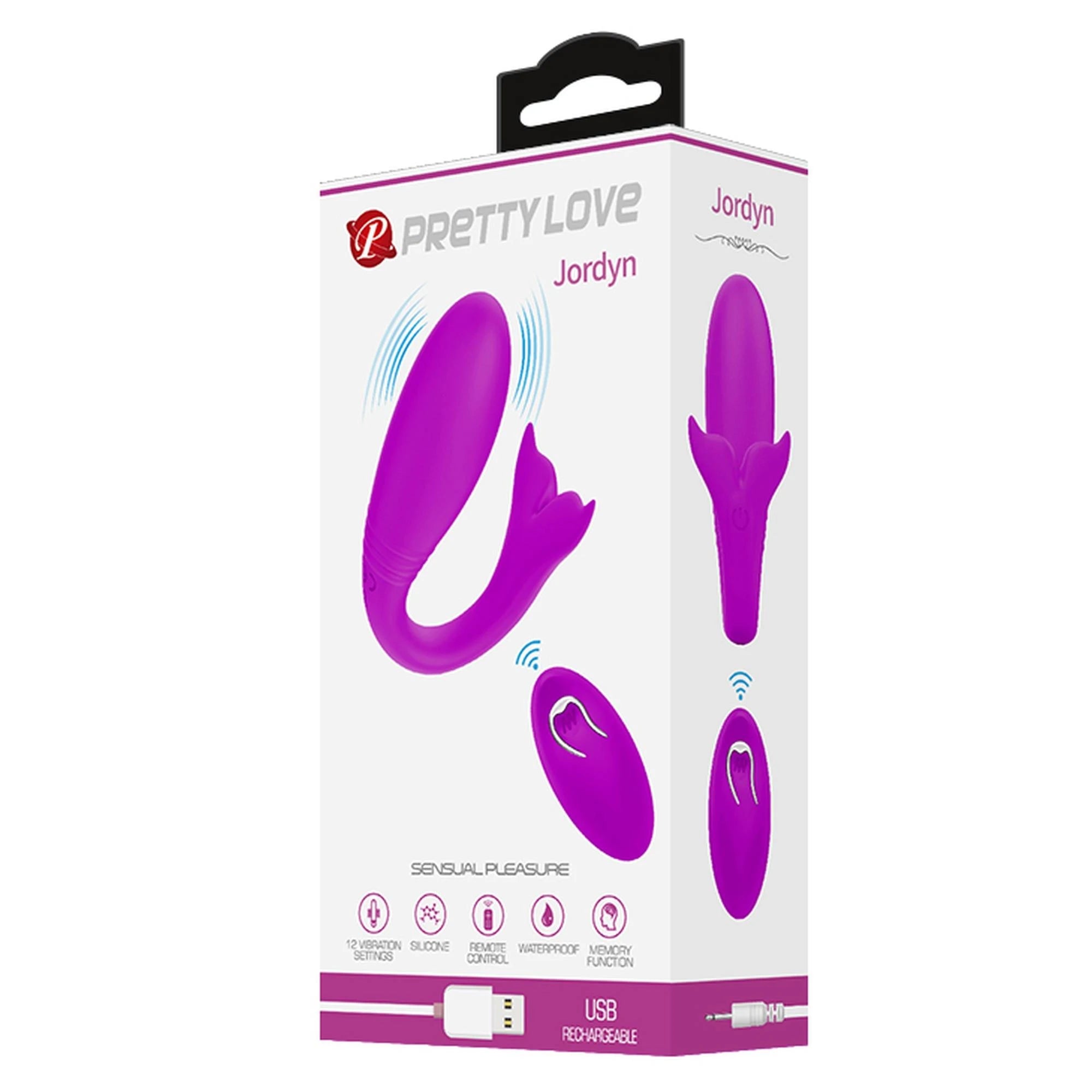 PRETTY LOVE - Jordyn, 12 fonctions de vibration télécommande sans fil