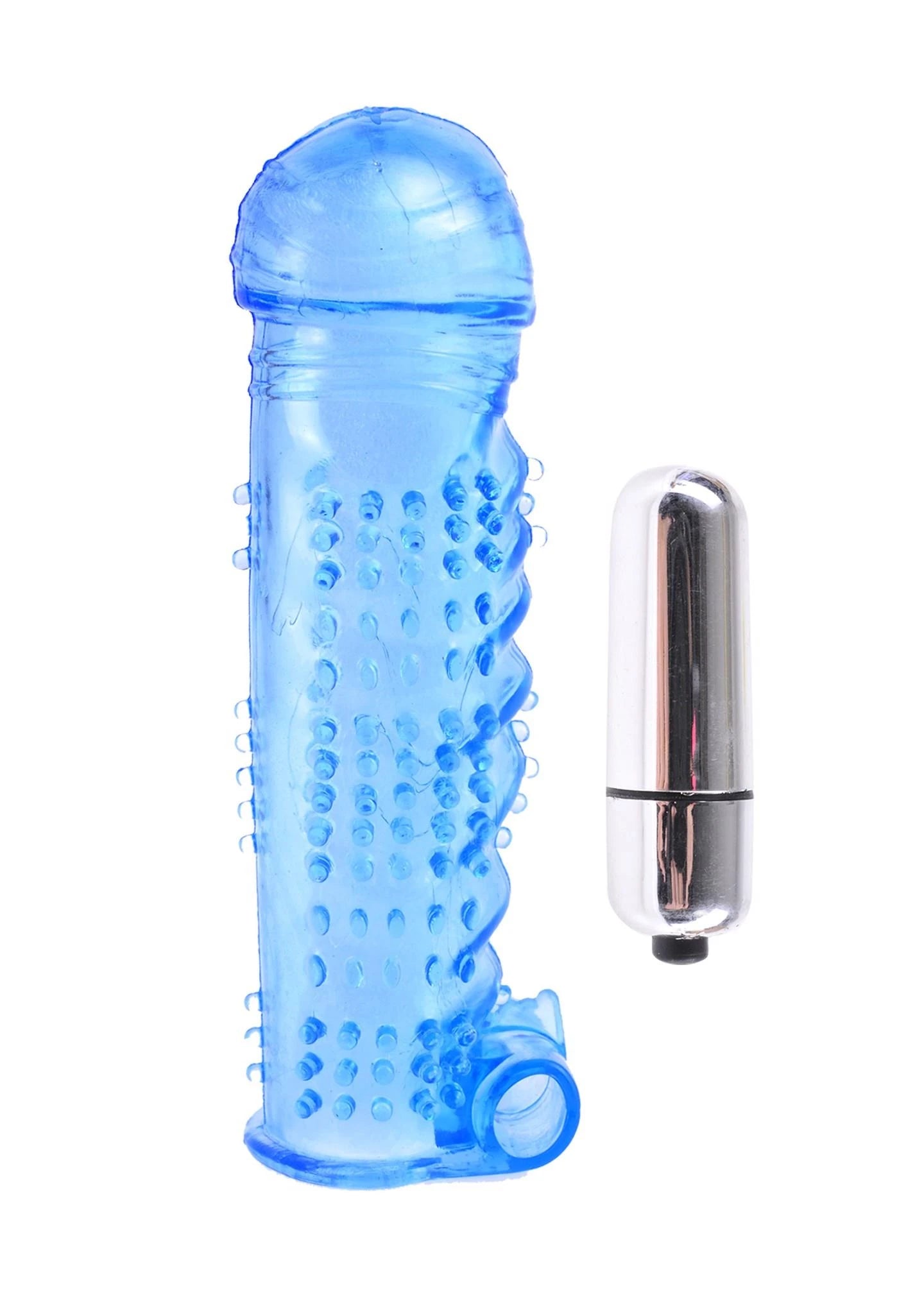 Manchon texturé et balle bleue