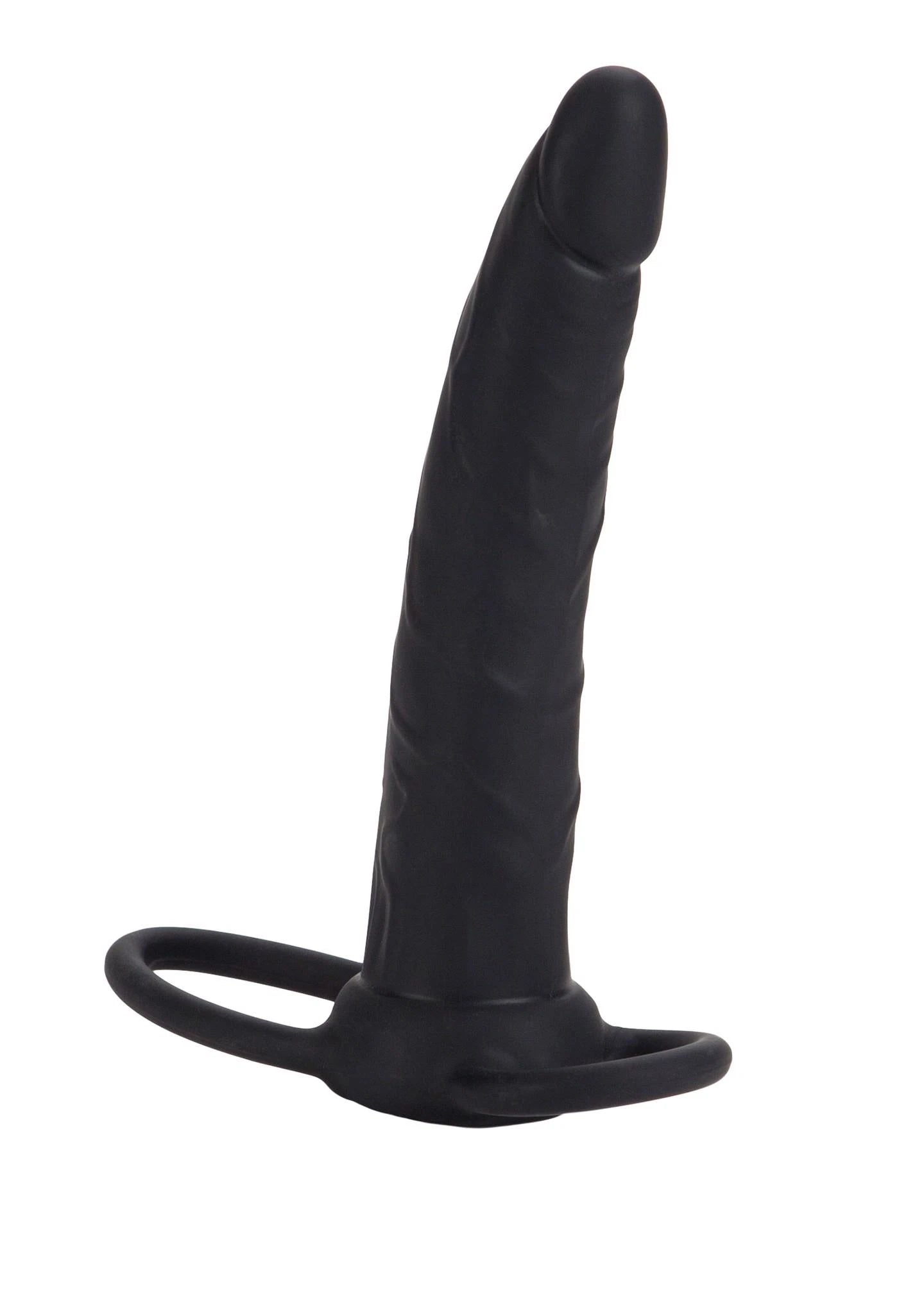 Double pénétration en silicone noir