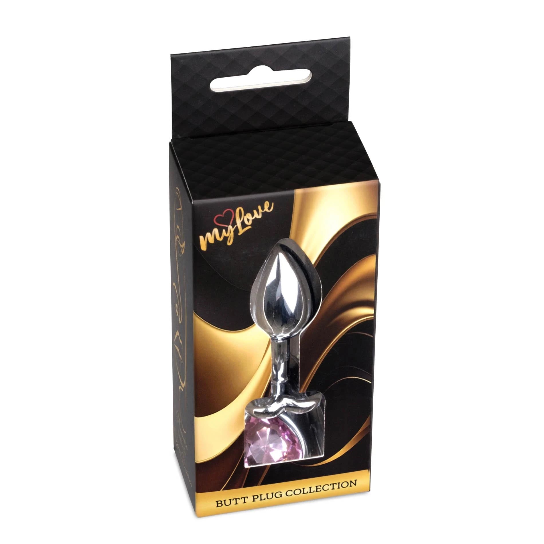 MyLove Toys - Bijoux Coeur PLUG Argent - Rose