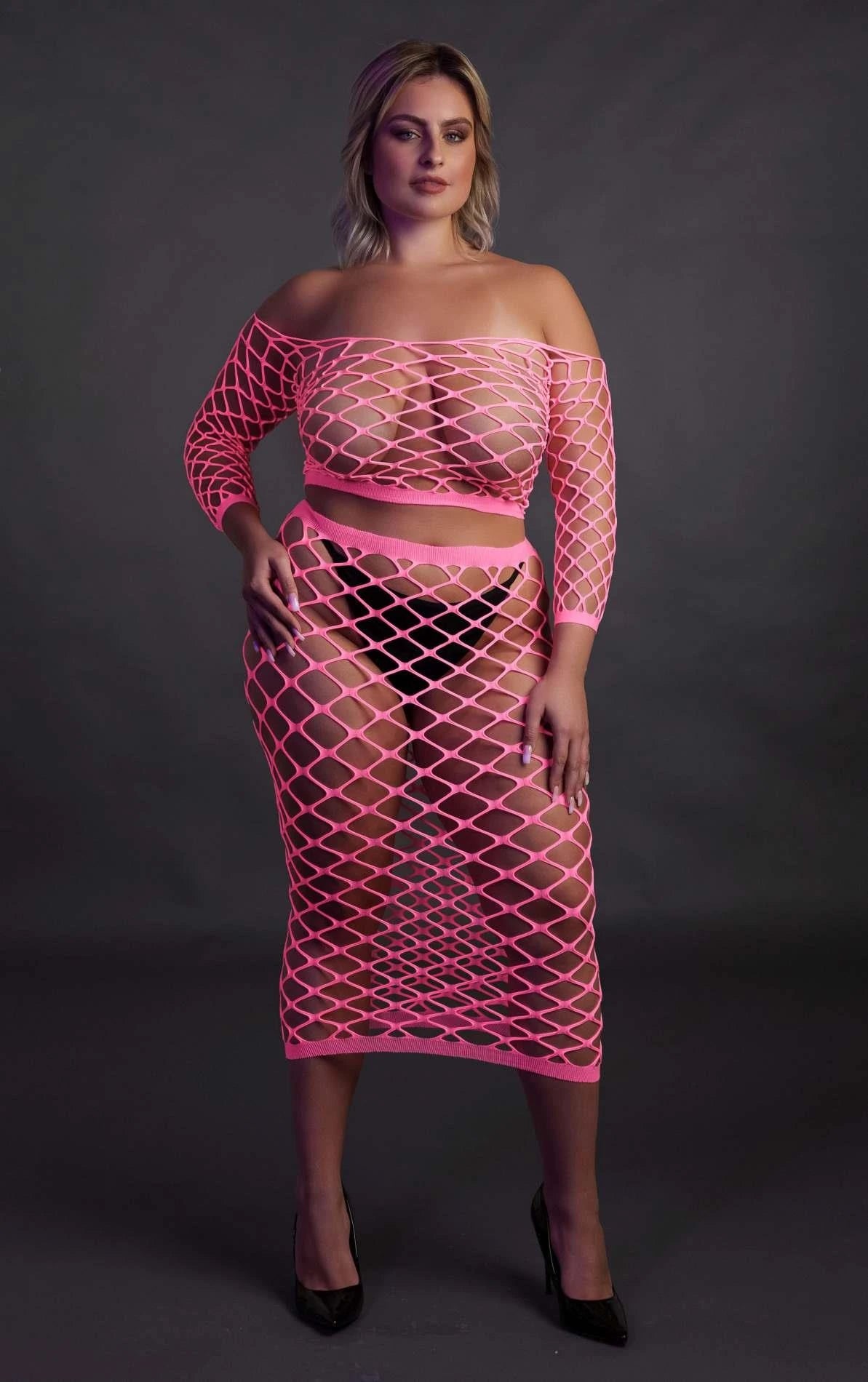 Crop top manches longues et jupe longue XL/XXXXL