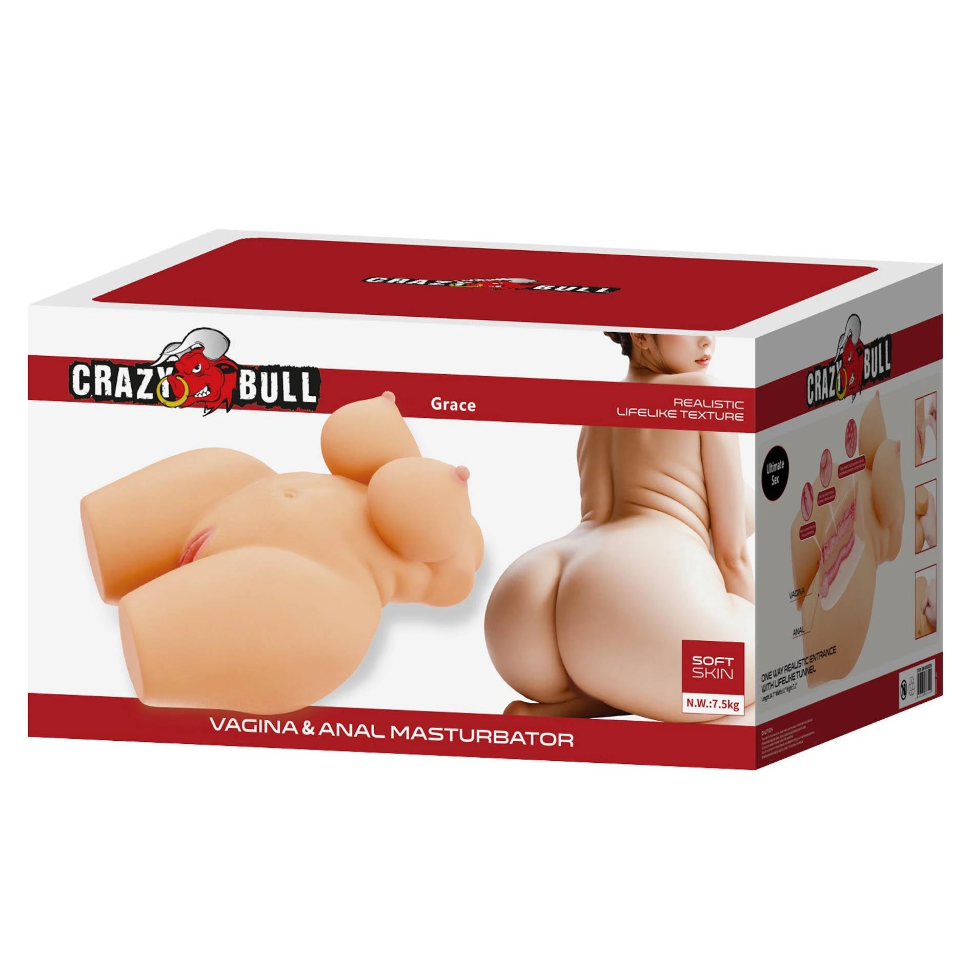 Crazy Bull Grace masturbateur vaginal et anal