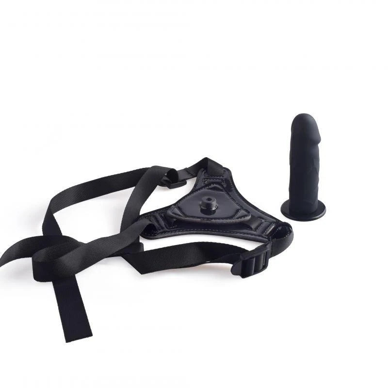 Black Toyz4Lovers Strap-On Belt with Realistic Phallus