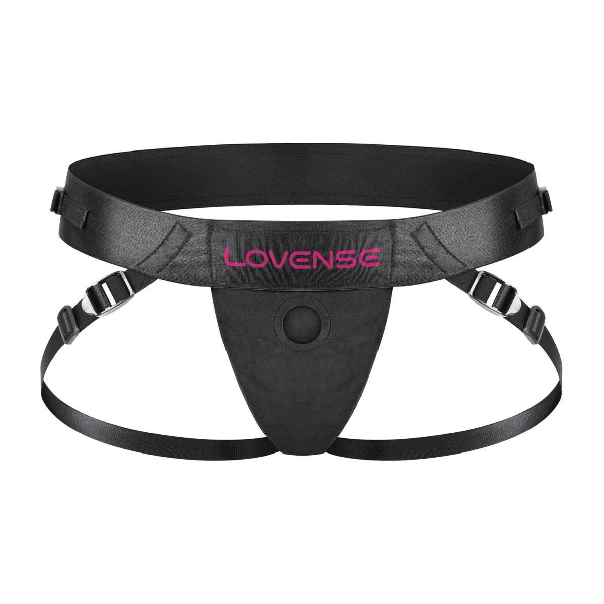 Strapless Harness for Lapis Dual Ended Vibrating Strap-on- Black/Pink