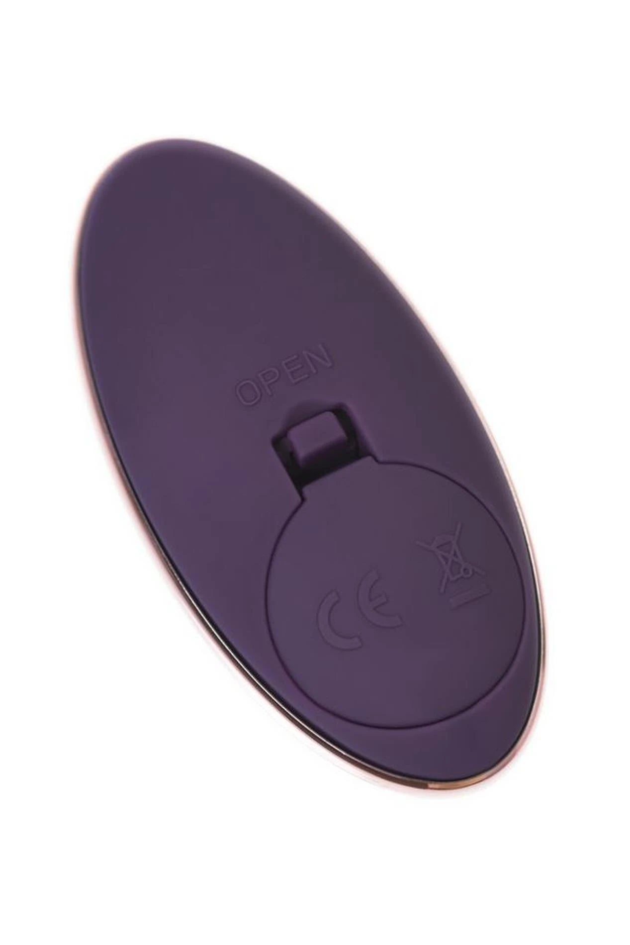 JOS Vibrating Egg with Friction Simulation  Bumpy, Silicone, Violet, 9 cm