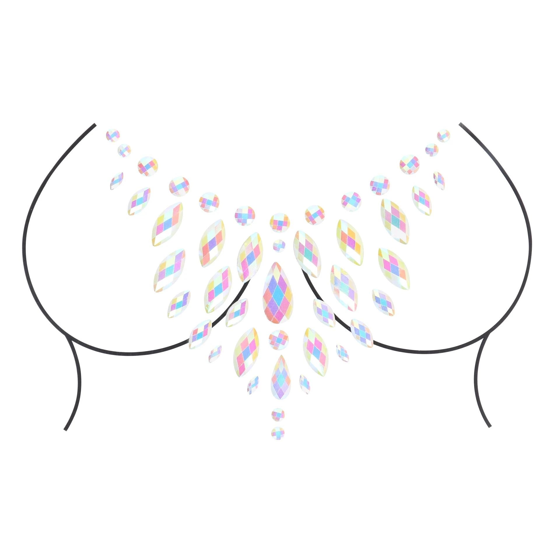 Autocollants bijoux corporels – Poitrine