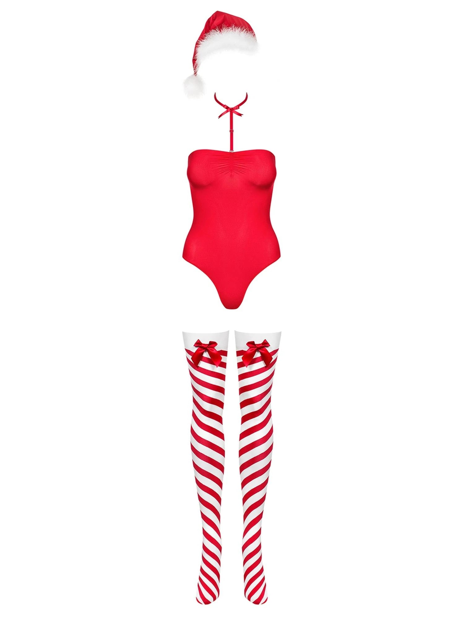 Lingerie-Kissmas red bodysuit S/M