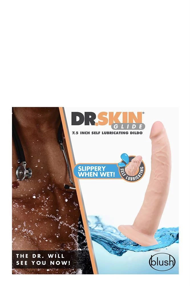 DR. SKIN 7INCH SELF LUBRICATING DILDO