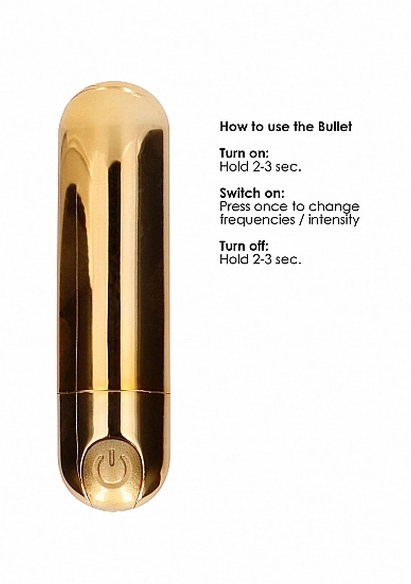 Balle vibrante rechargeable 10 vitesses - Or
