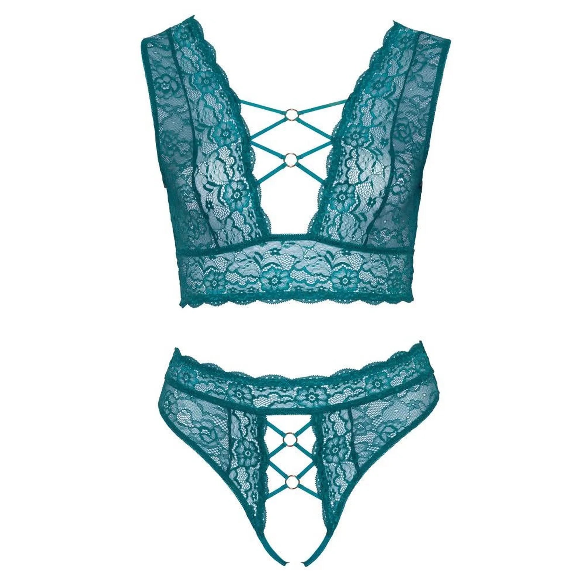 Ensemble de soutiens-gorge sarcelle XL