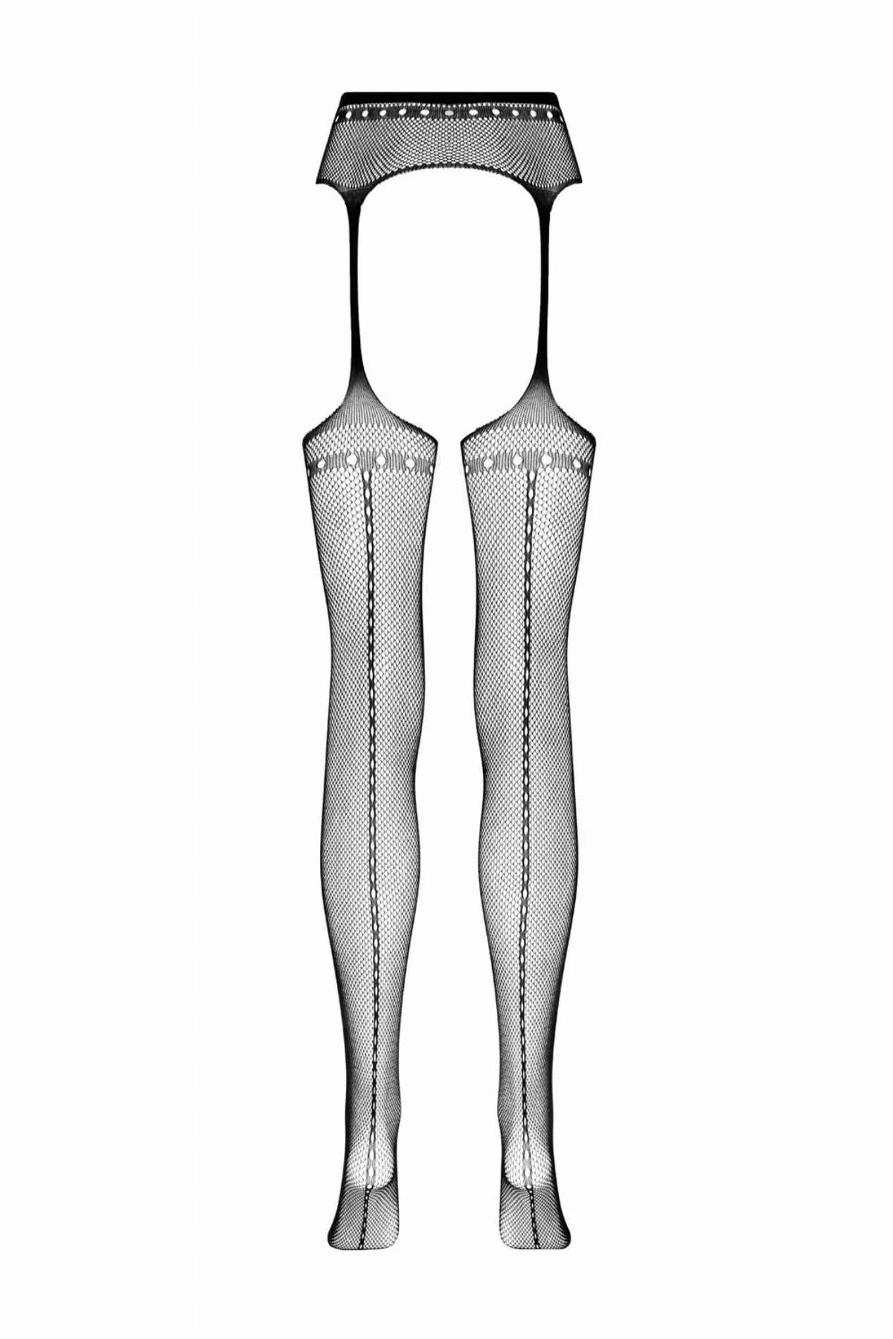 Suspender pantyhose Tula - Black