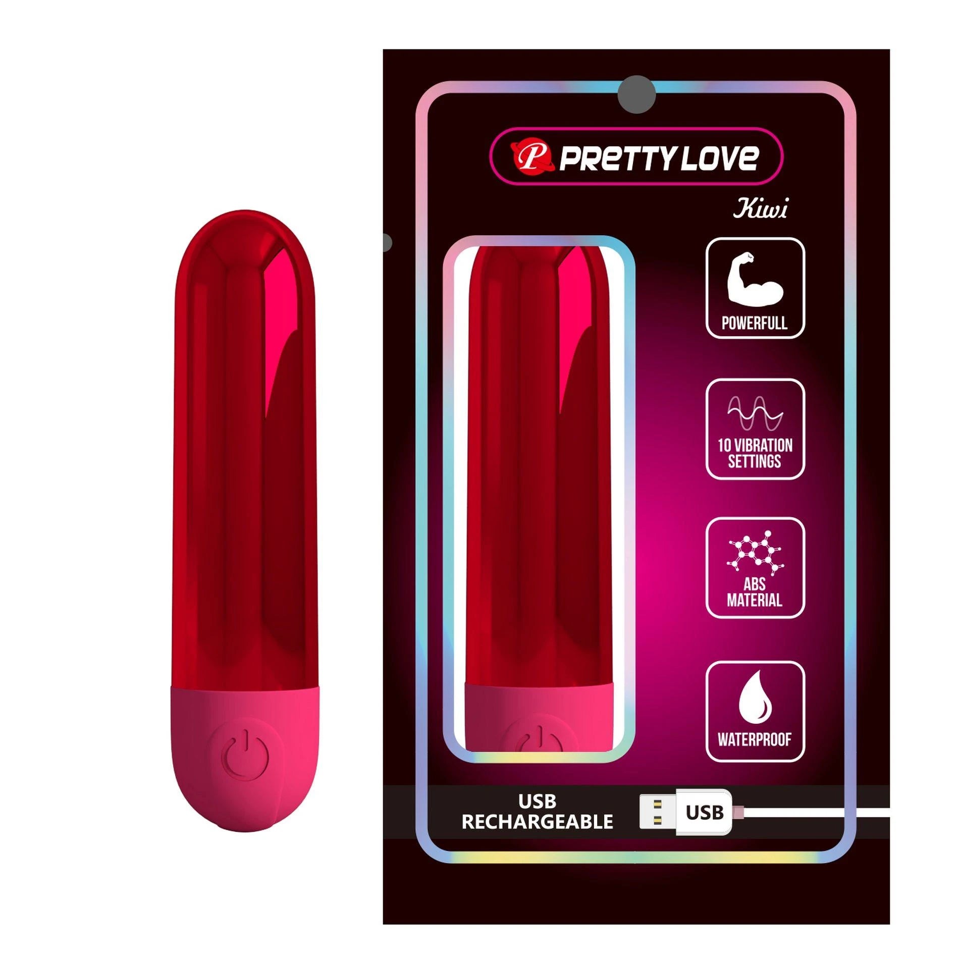 PRETTY LOVE - Kiwi, 10 Vibrations, ABS