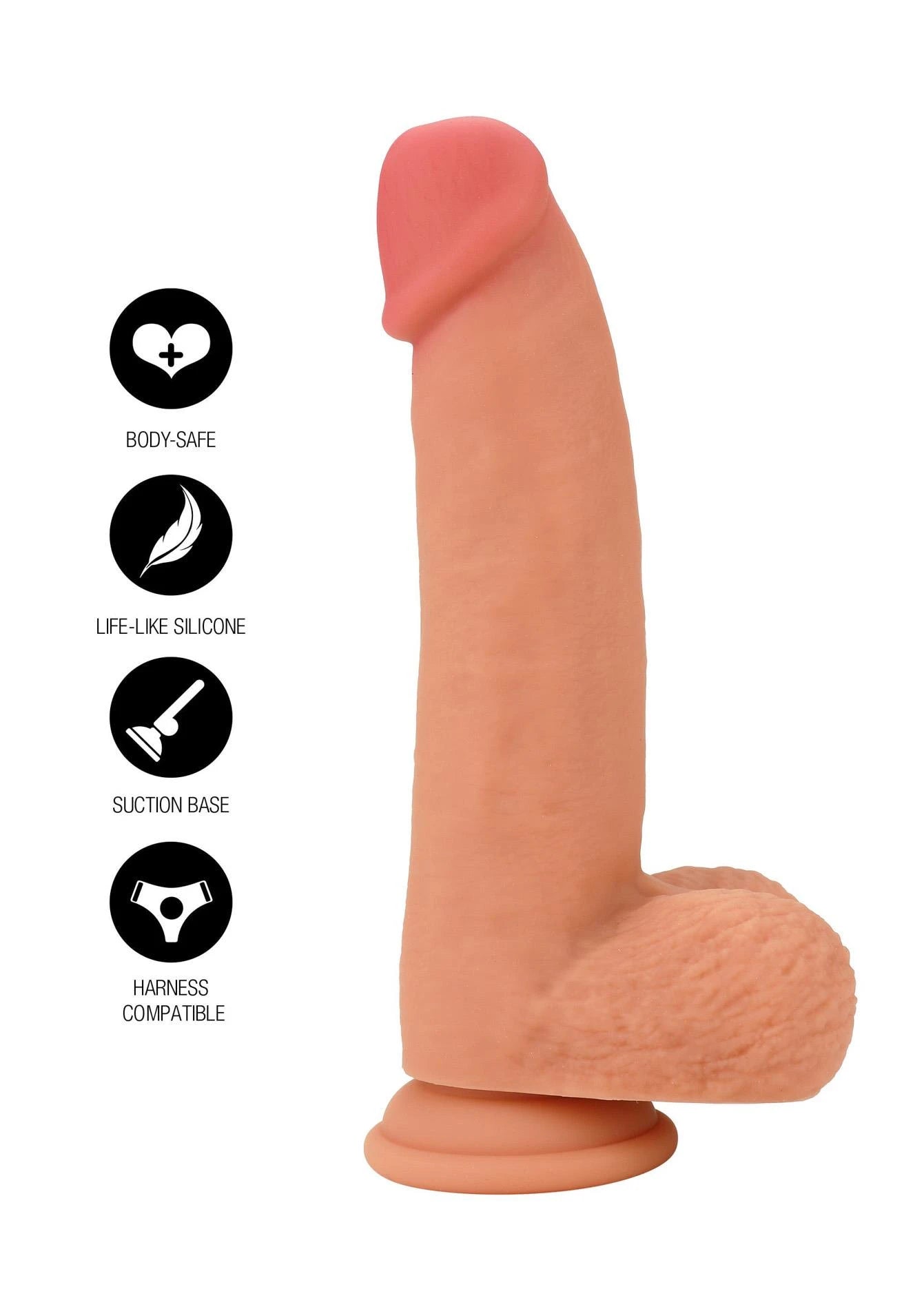 Realistic Dildo Liquid Silicone 18 cm