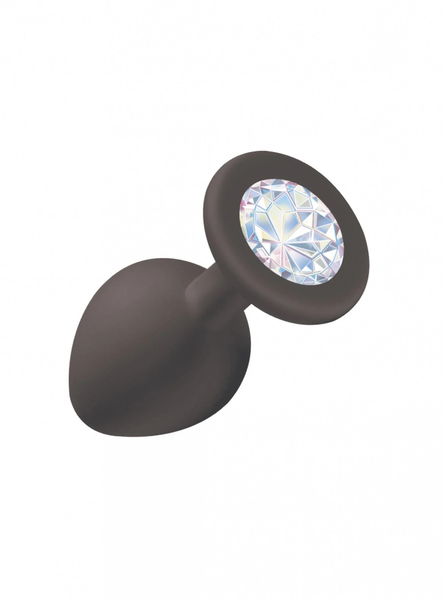 Plug anal Plug Emotions Cutie médium noir cristal transparent