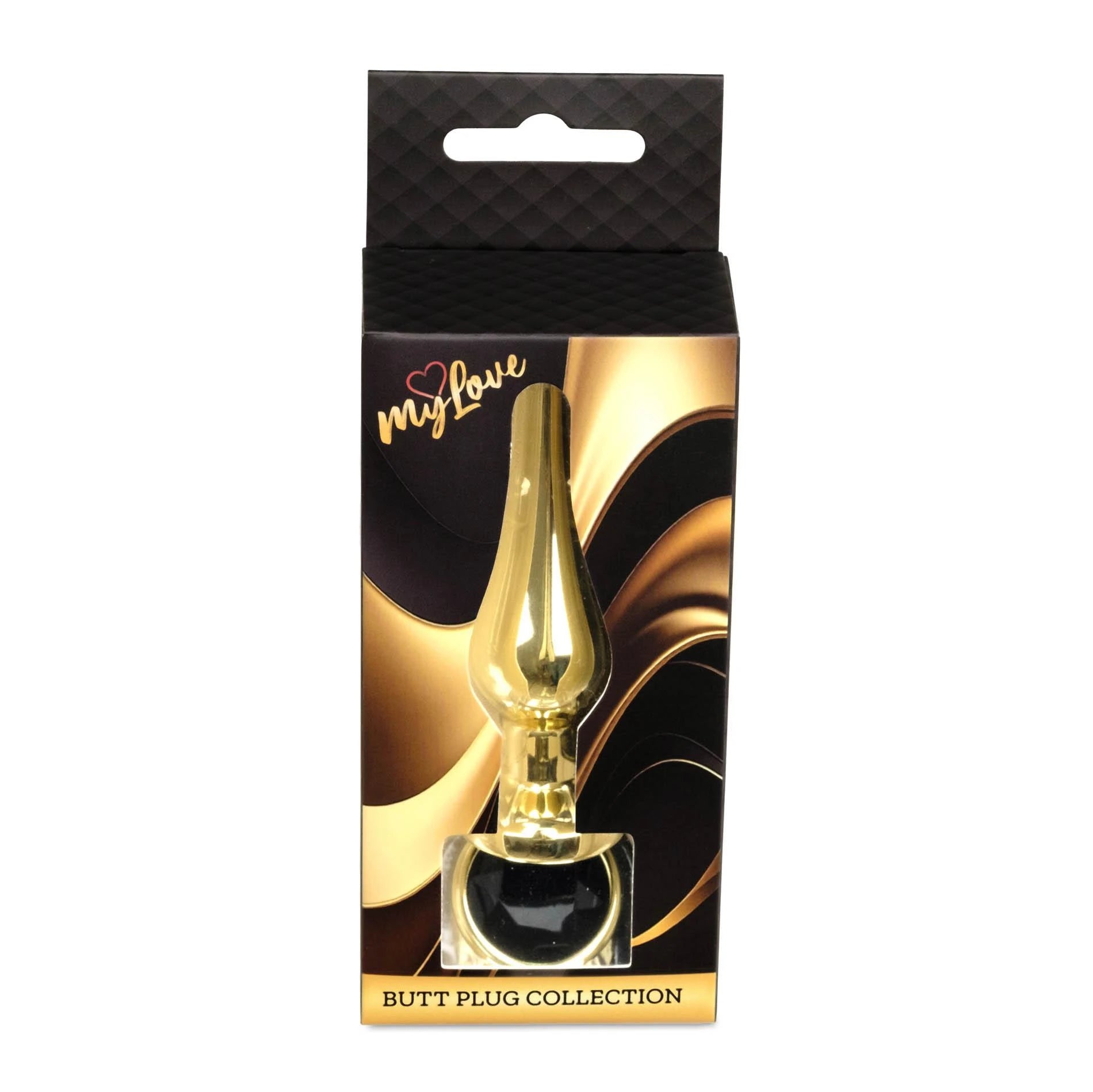 MyLove Toys - Bijoux BUTT PLUG Doré - Noir
