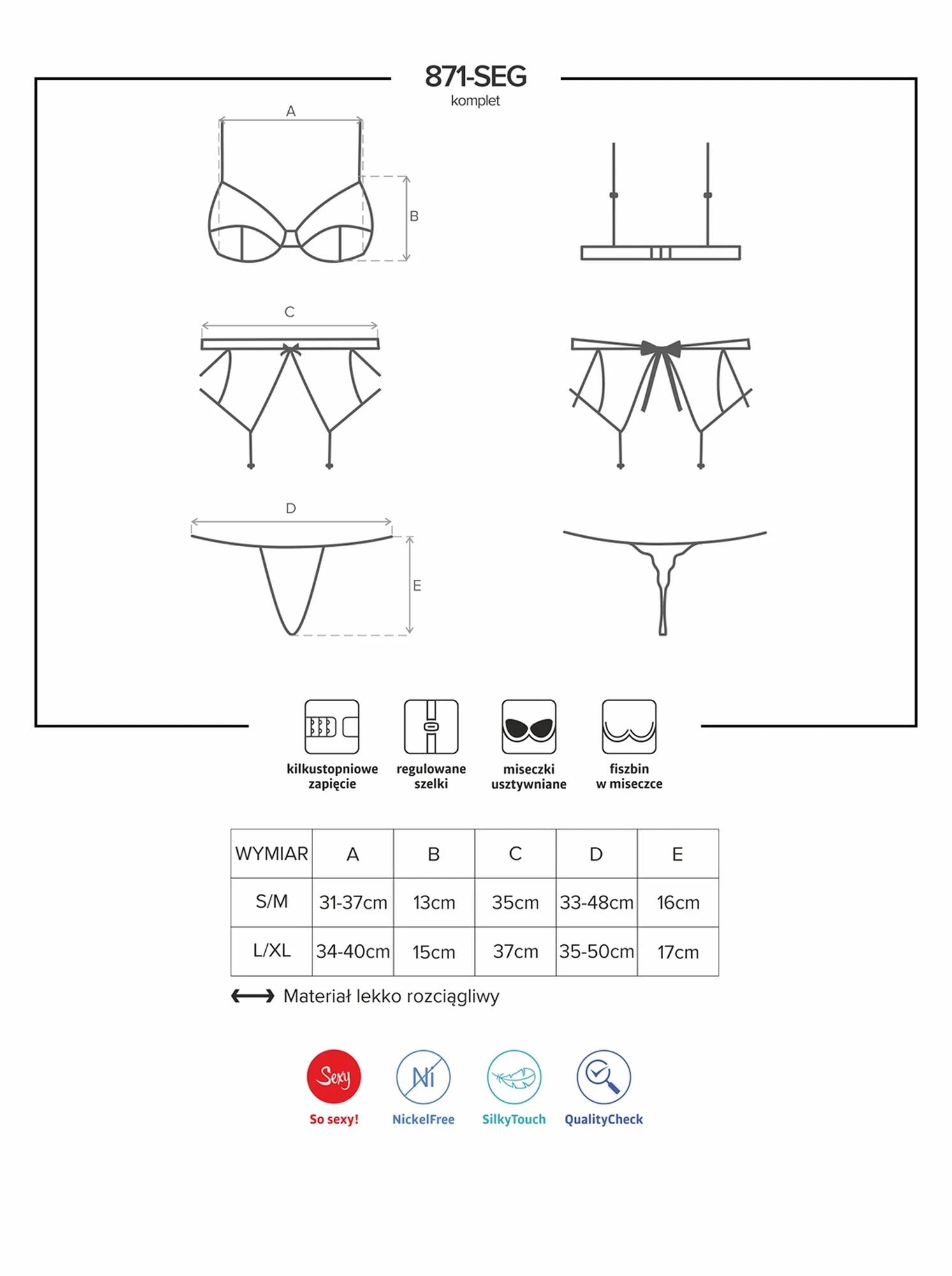 Lingerie-871-SEG-2 3-piece set L/XL