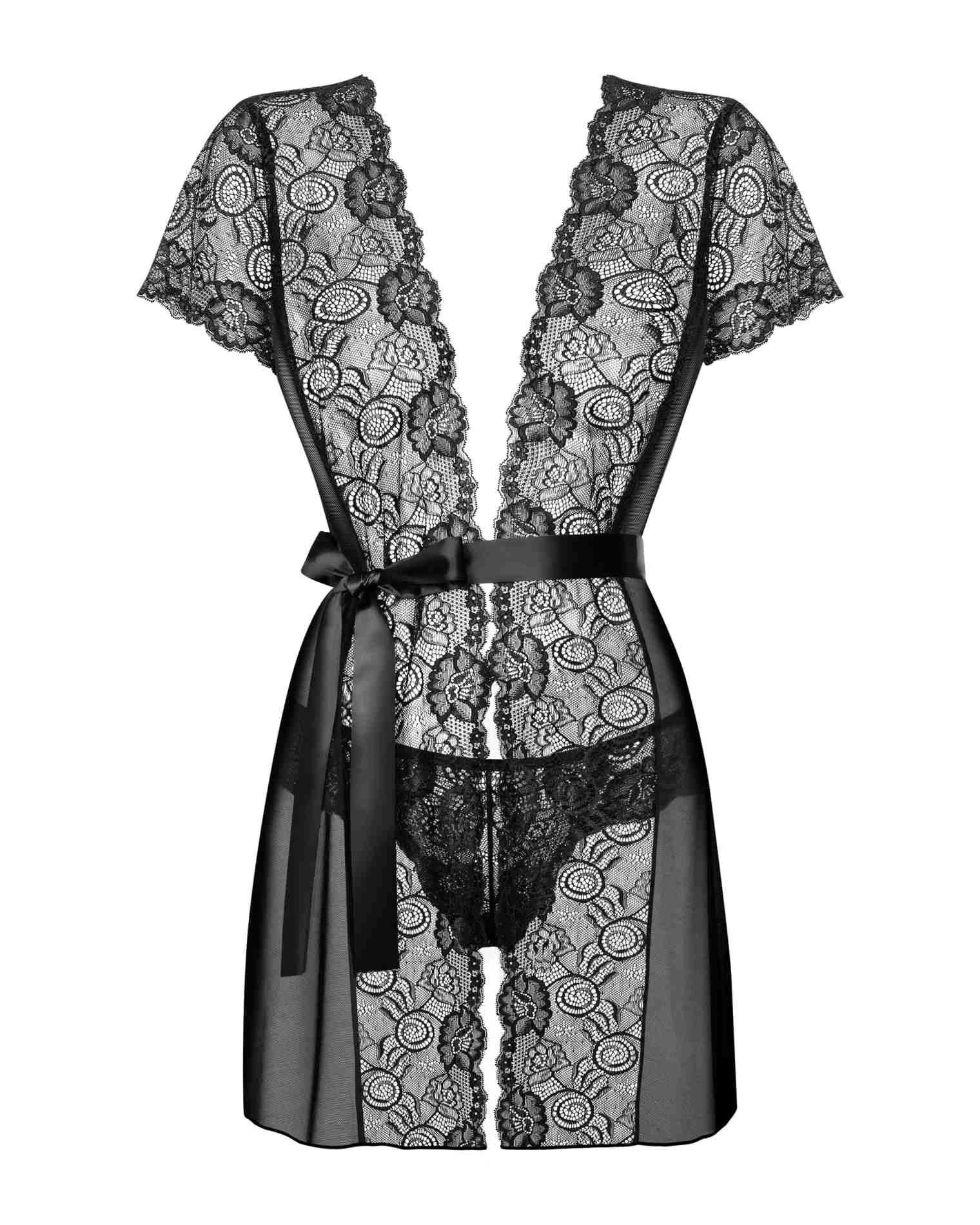 Alluria peignoir and thong S/M