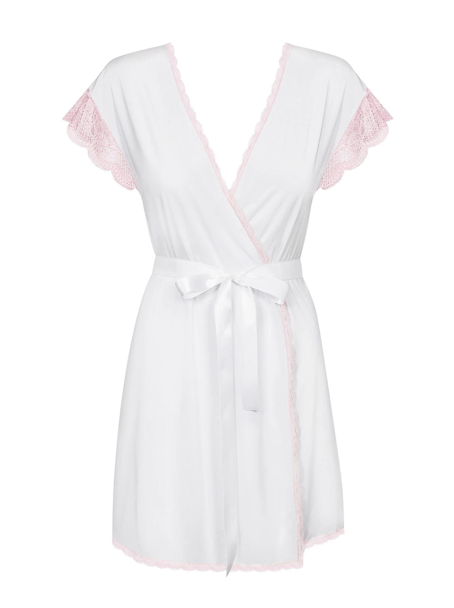 Bielizna-Girlly peignoir blanc S/M