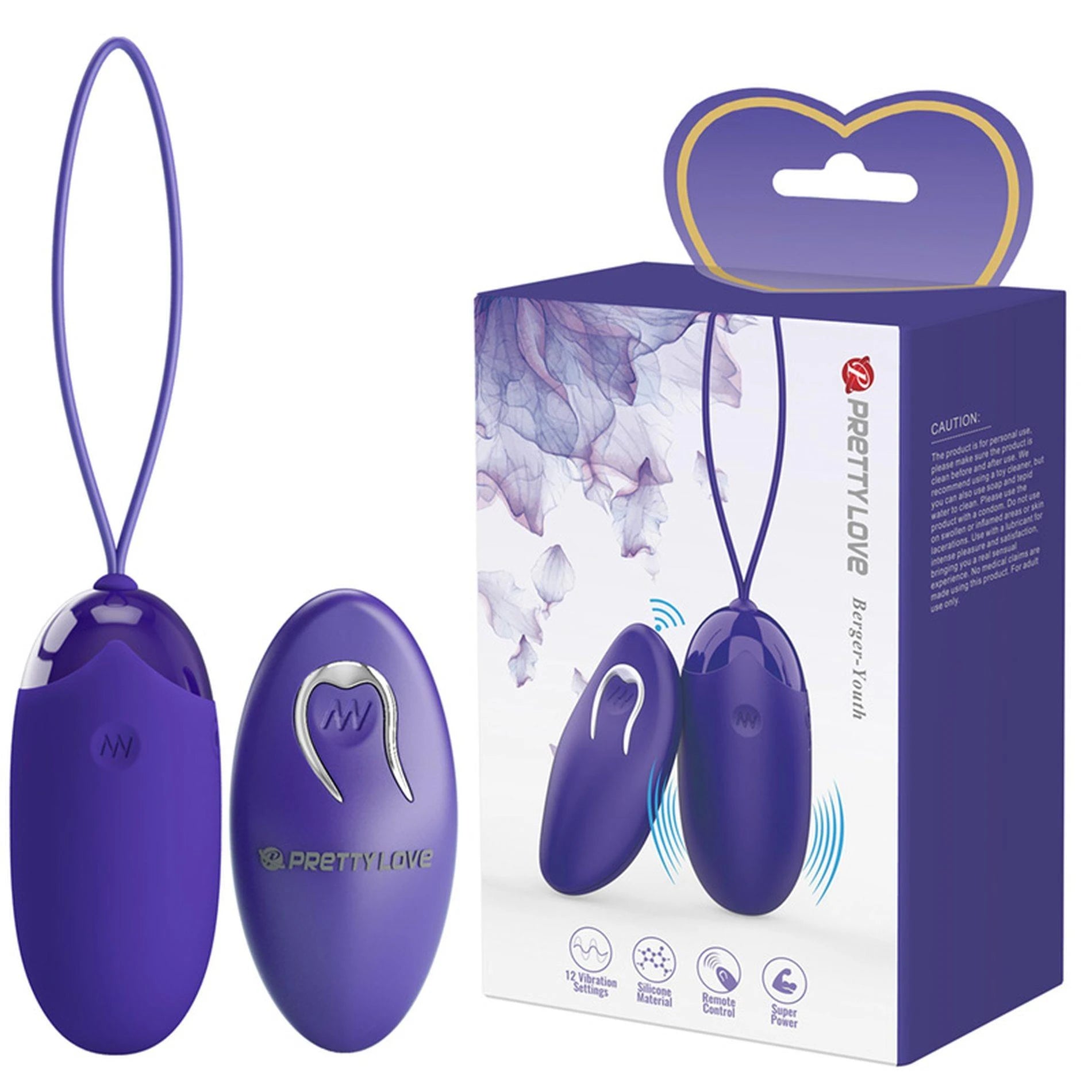 PRETTY LOVE - Berger - Jeunesse, Télécommande sans fil 12 fonctions de vibration