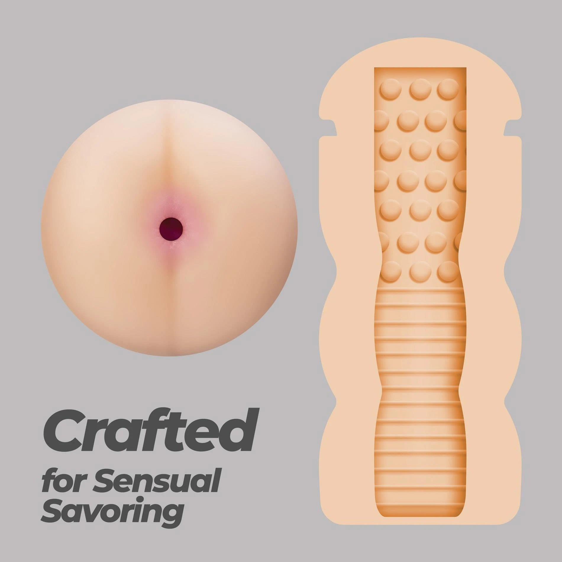 Fappucino Hot Buns - Anal Masturbator Cup - Purple