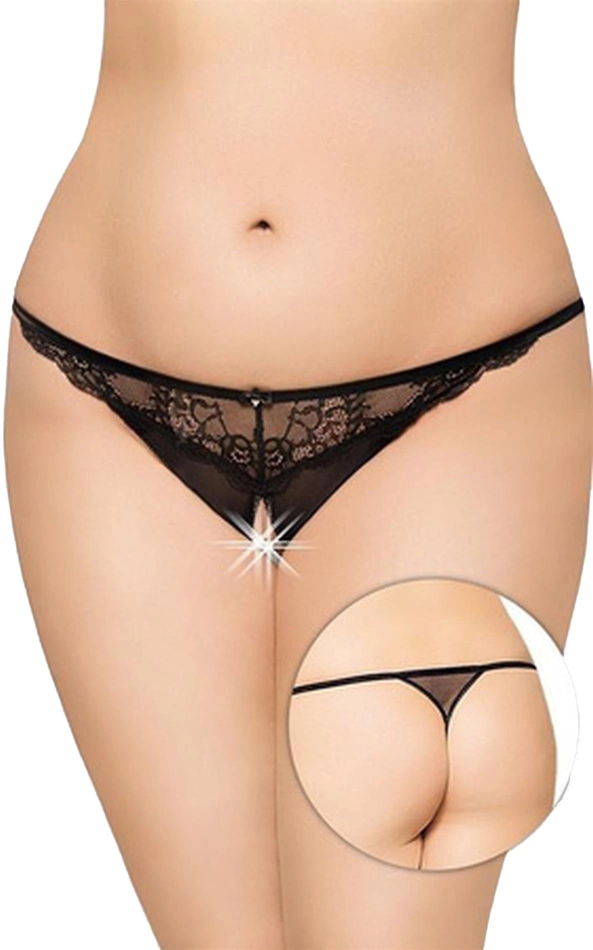 Tanga 2434 - Grandes tailles - noir XL-3XL
