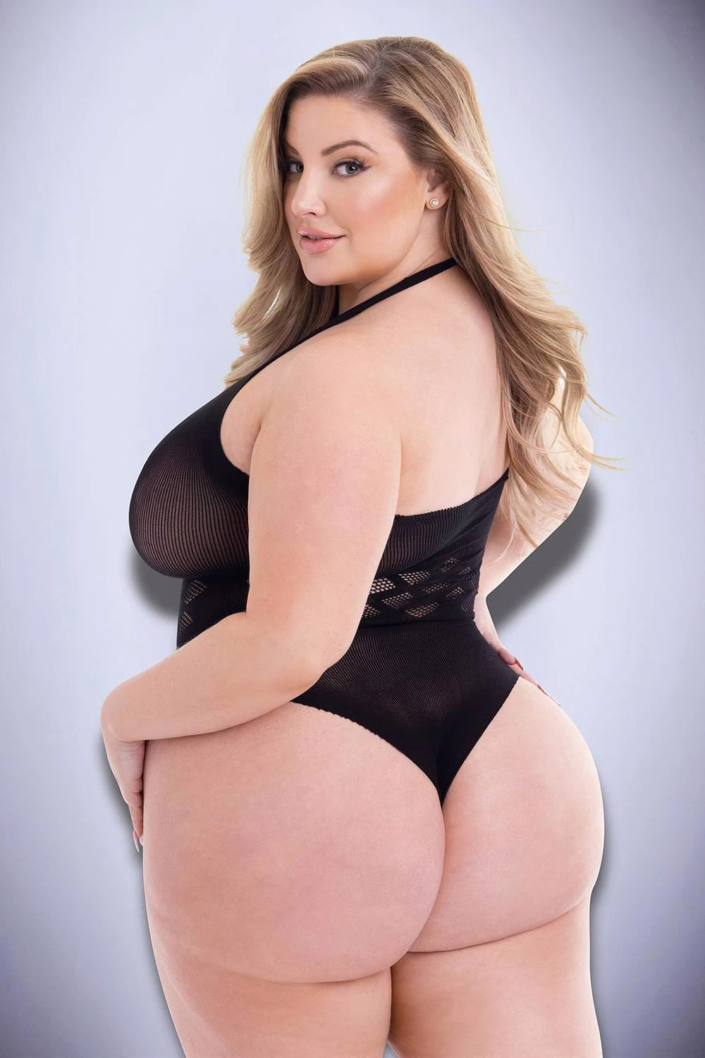 BACI JACQUARD BODYSUIT BLACK, QUEEN