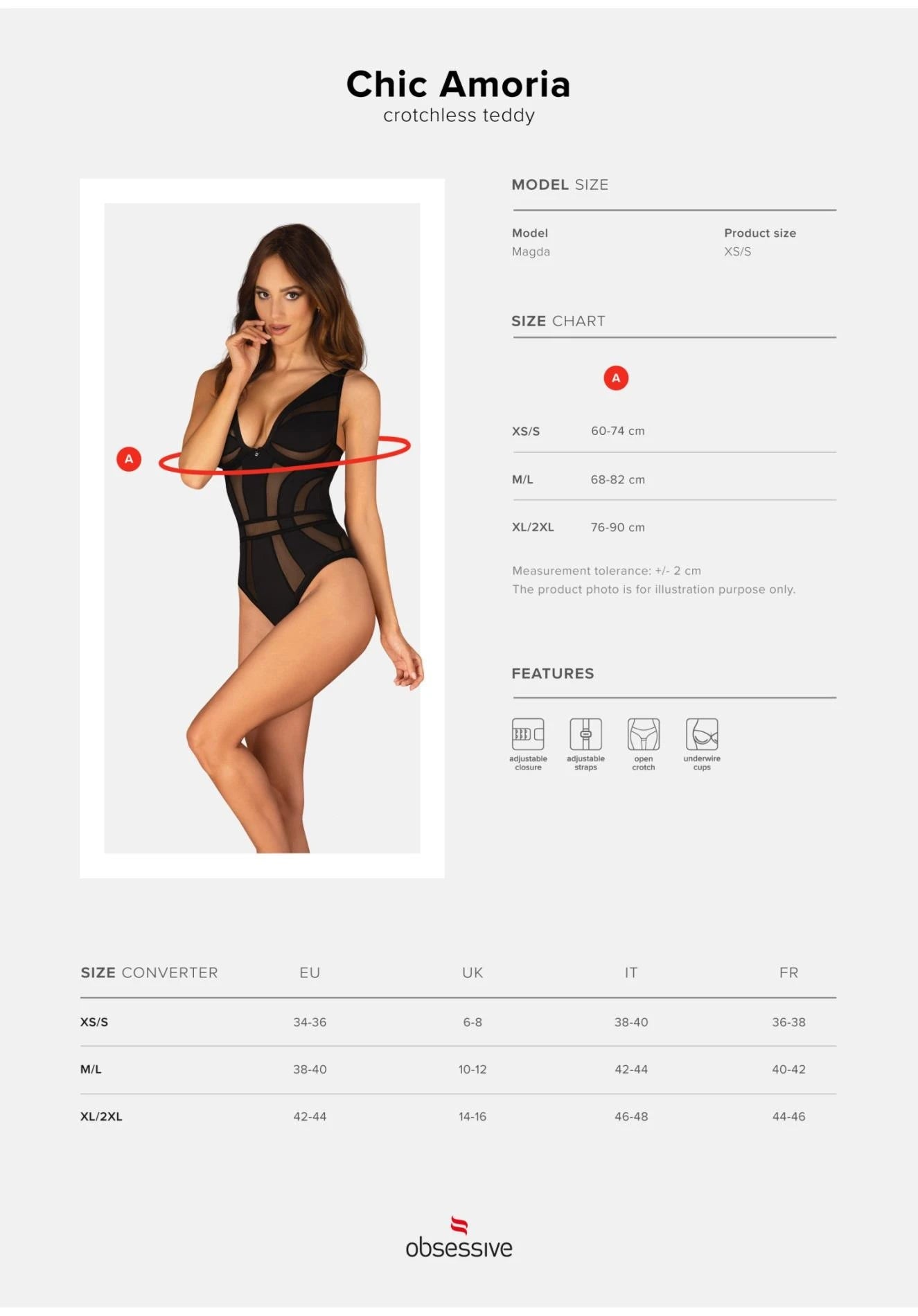 Chic Amoria Open Body XS/S