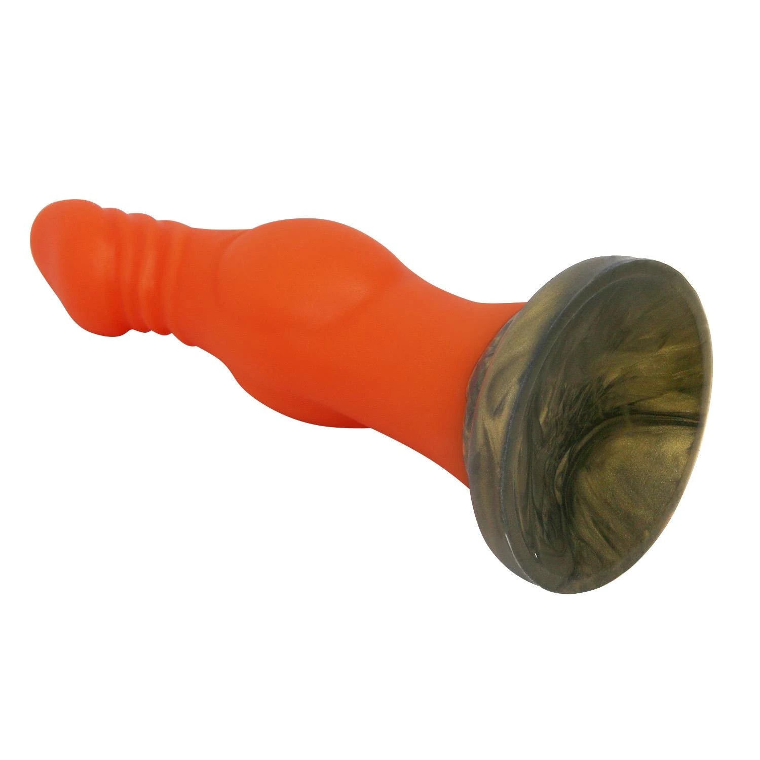 Power Monsters Blazeheart Charger – Gode en silicone strié monstre de 18,5 cm