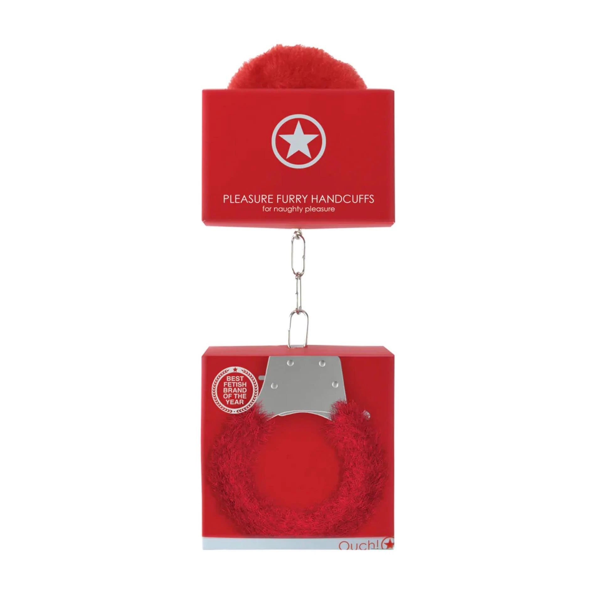 Menottes Plaisir Rouge Fourrure