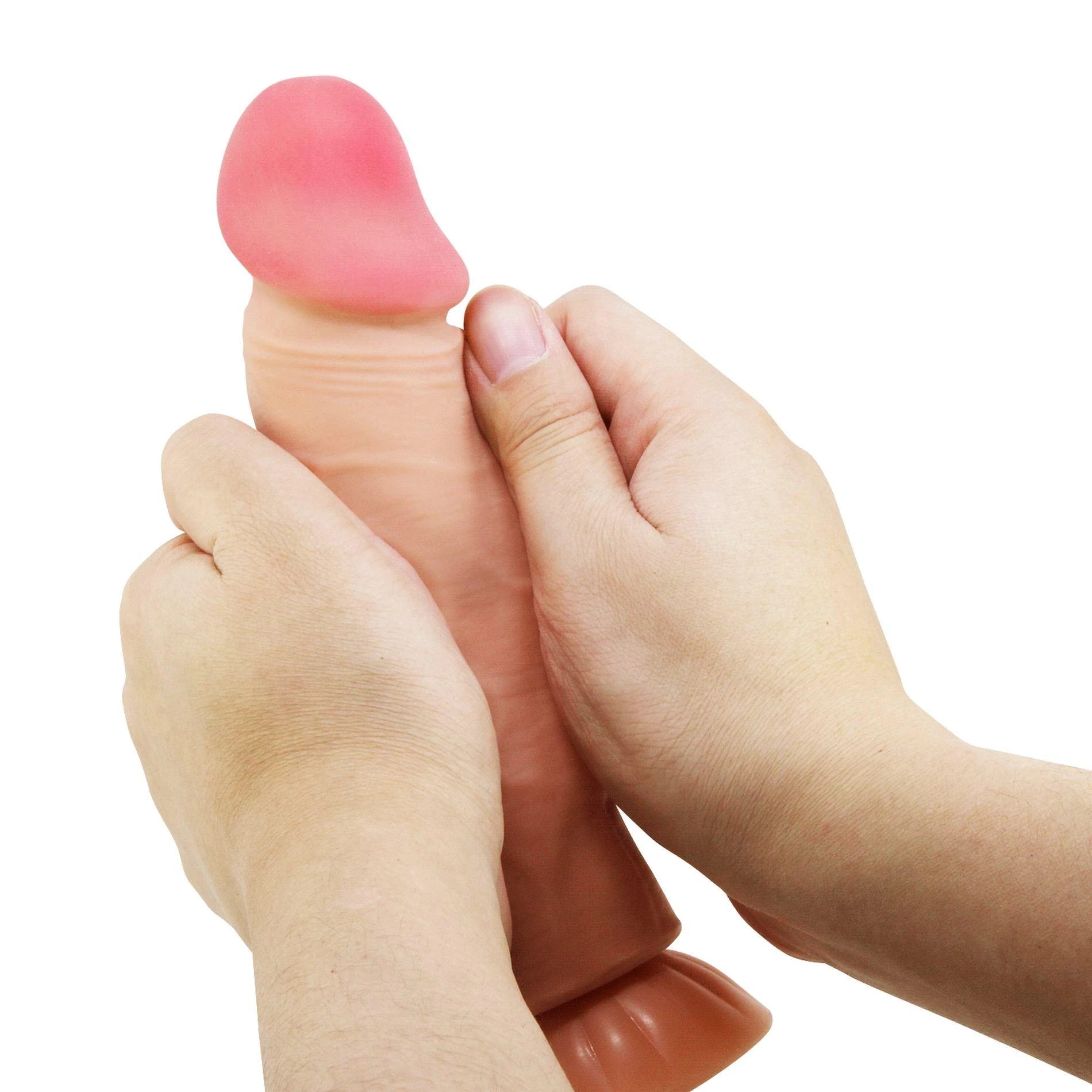 BAILE - Sliding Skin 8,1'' Flesh, base à ventouse flexible TPR