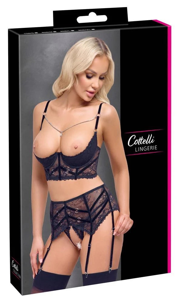 Ensemble Soutien-Gorge à Armatures Chaîne 90B/XL