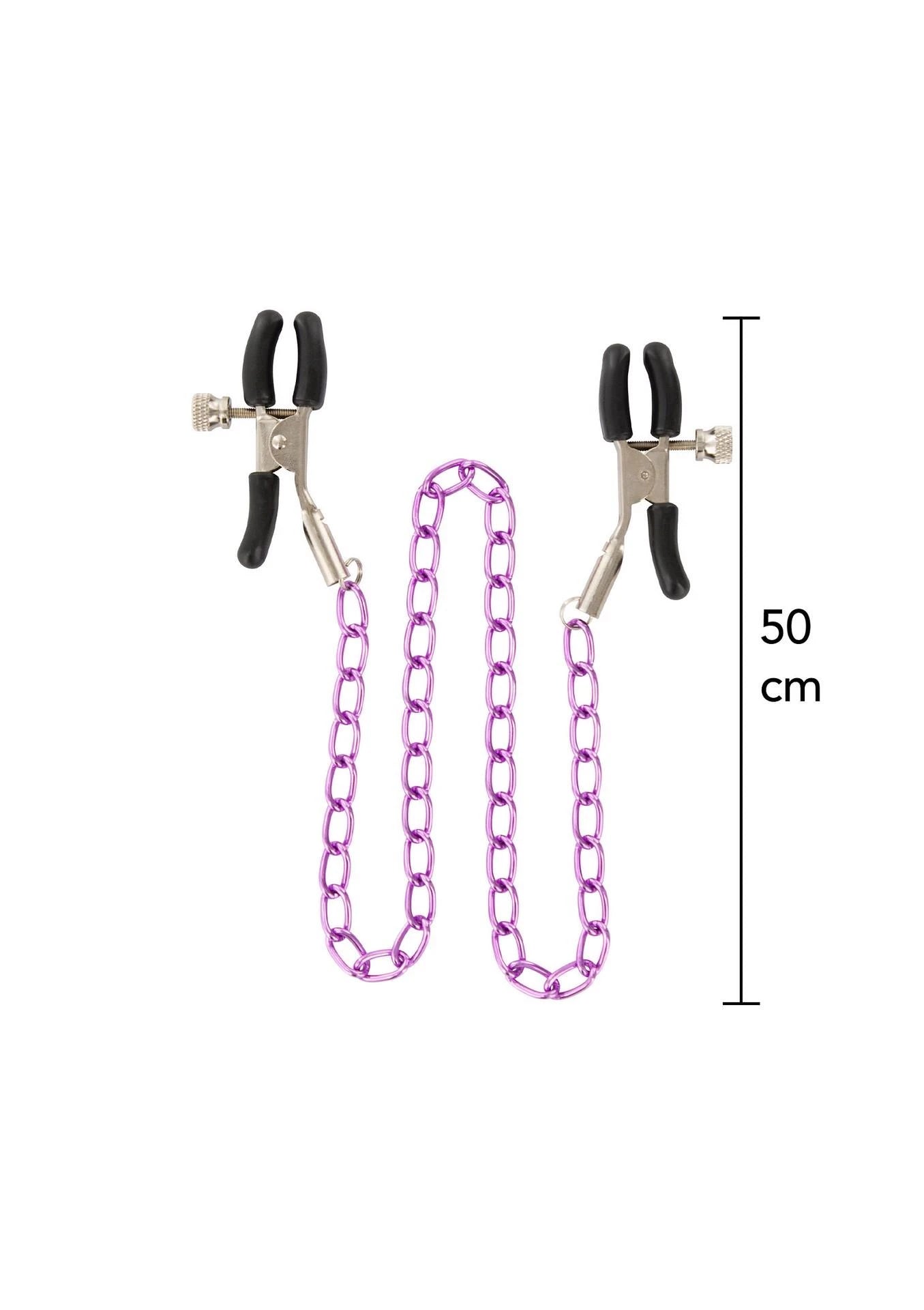 Stimulating Nipple Chain Metal