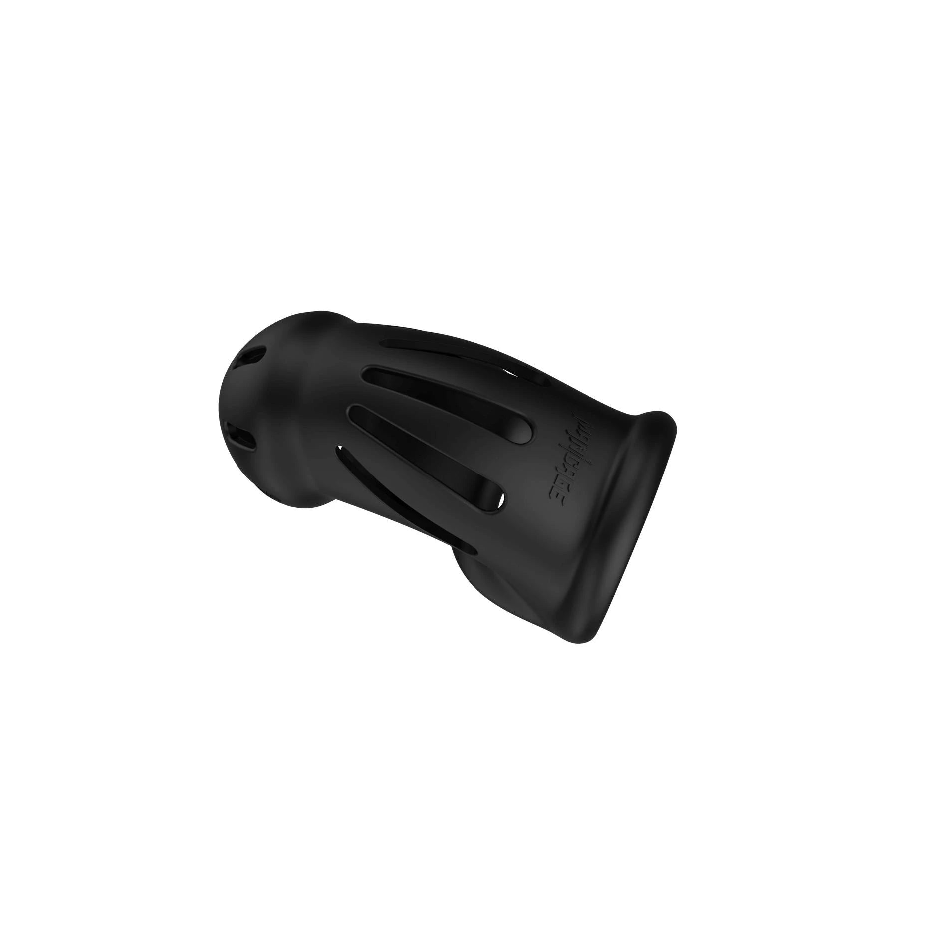 Modèle 27 - Cage de chasteté en silicone ultra doux - Noir
