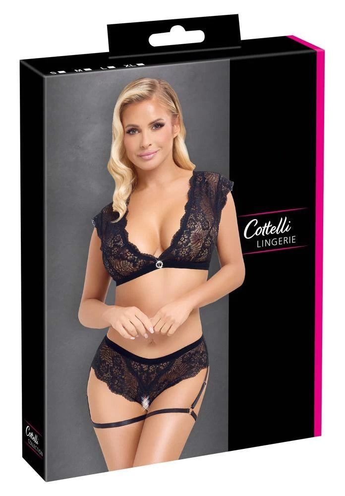 Slip transparent et entrejambe ouvert L