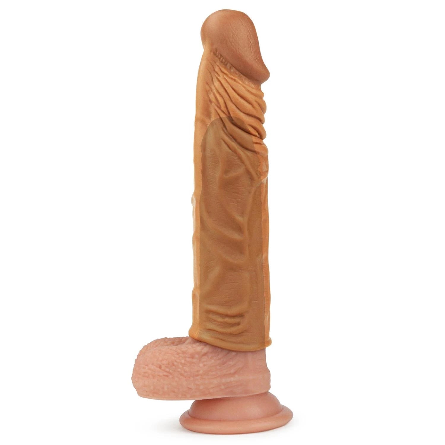 Add 2″ Pleasure X Tender Penis Sleeve Brown