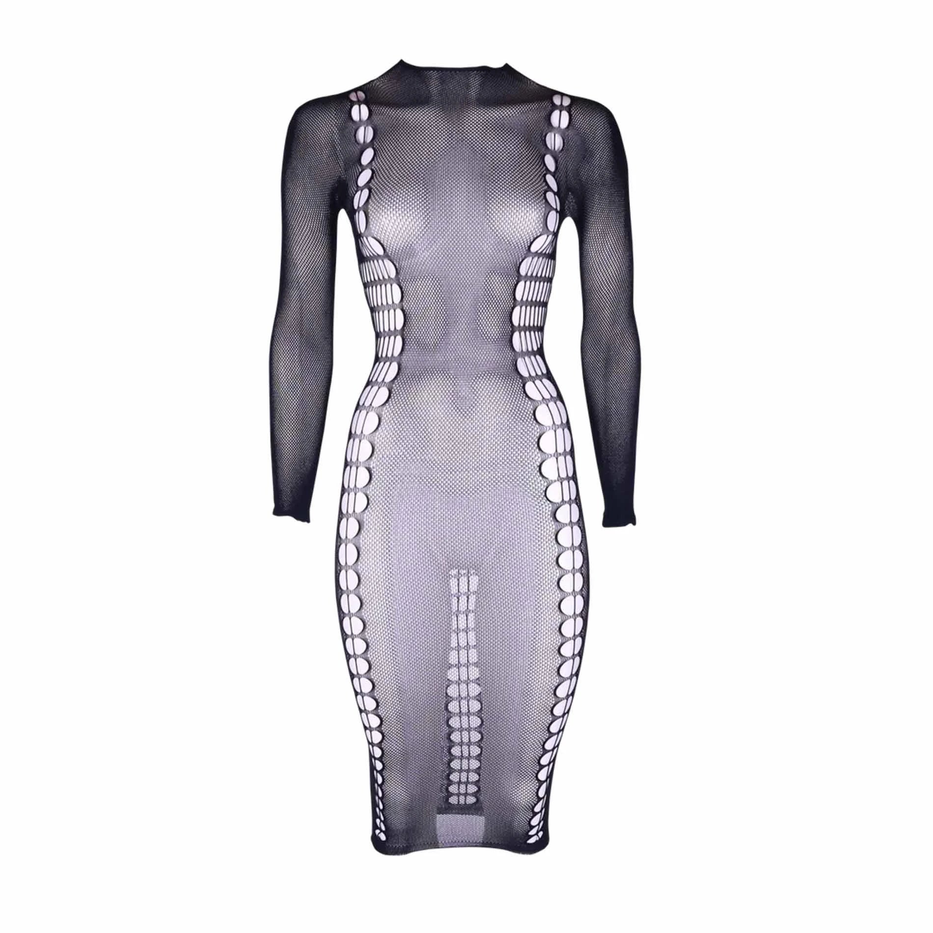 Carme XI - Dress with Turtleneck - One Size - Black