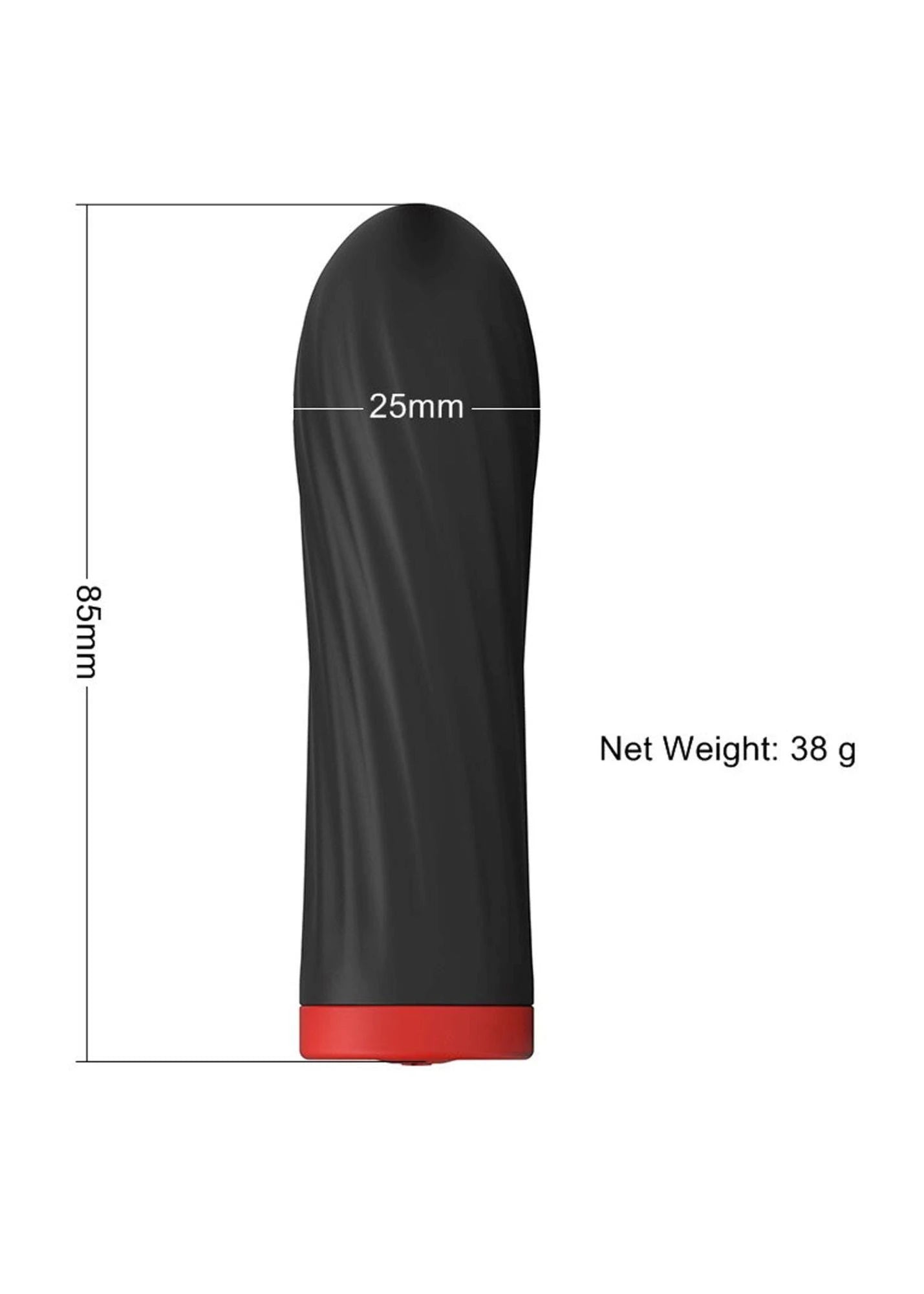 Stymulator - Vibrateur Tactile en Silicone Rechargeable USB 10 Fonctions - Noir
