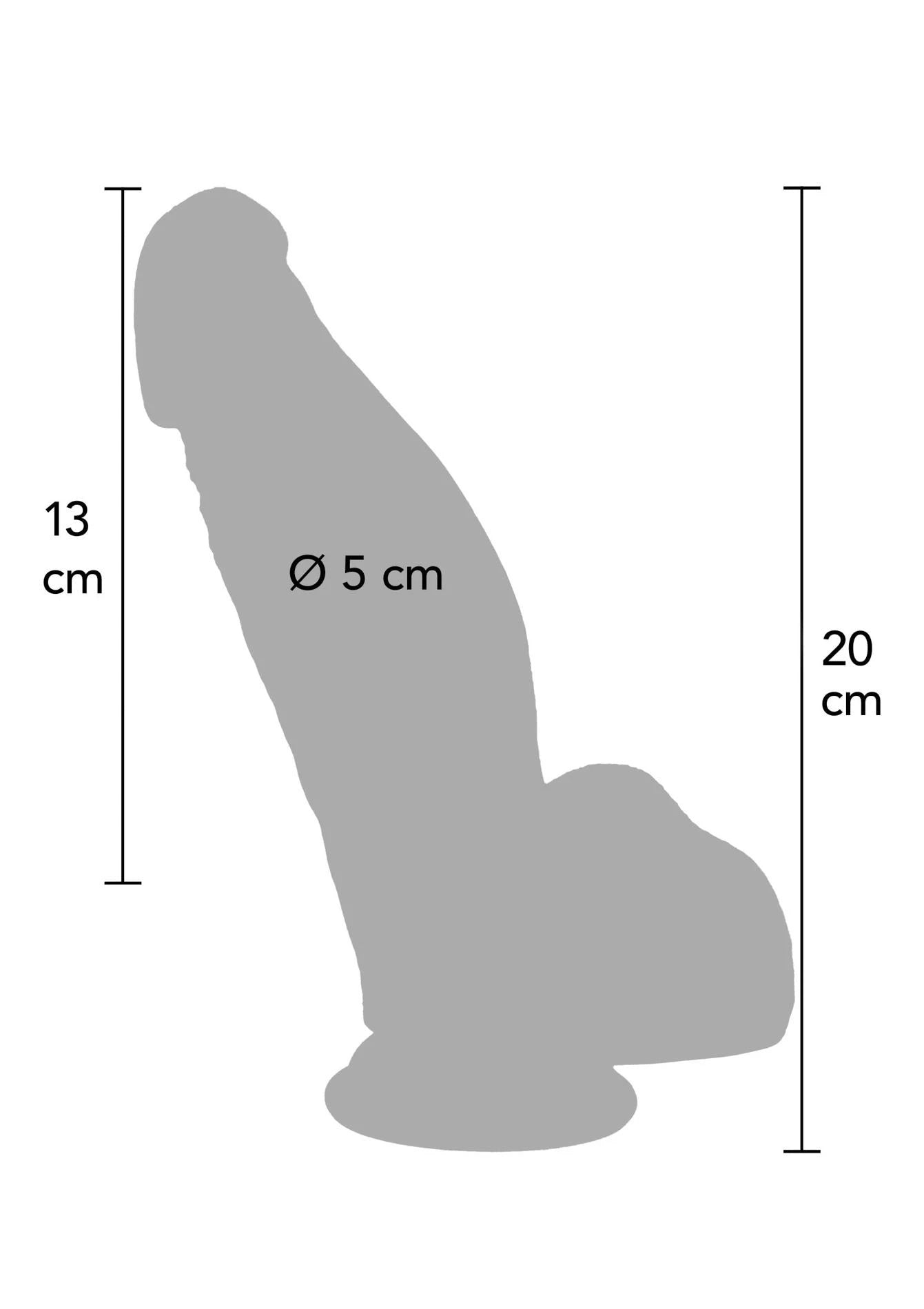 Gode en silicone ultra réaliste 18 cm