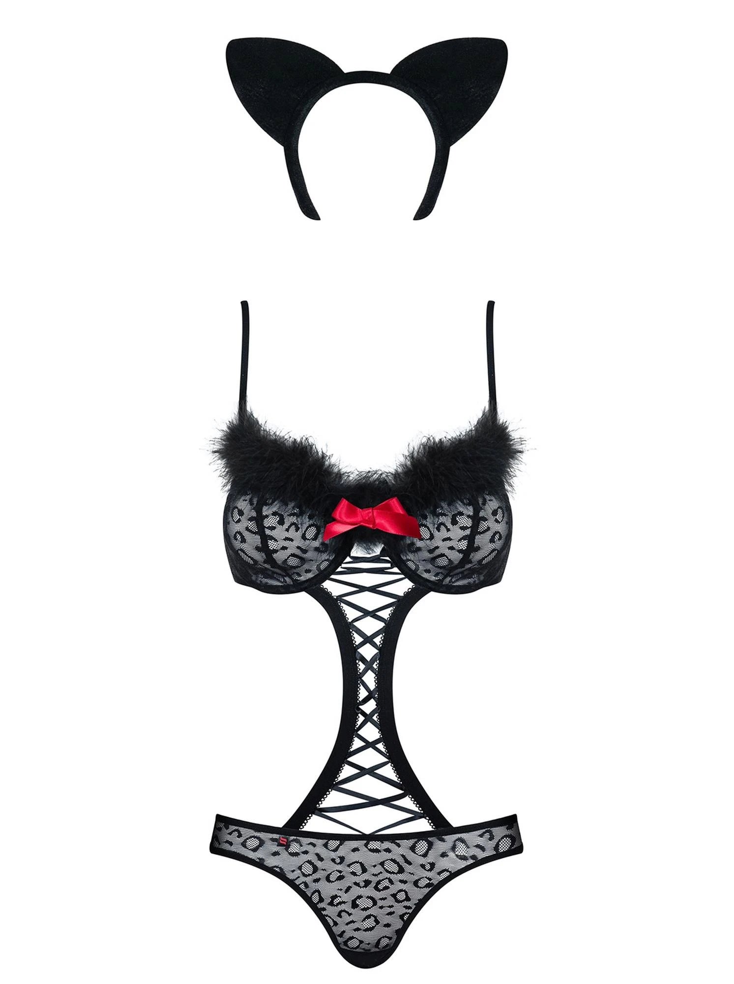 Lingerie-Cheetah 3-piece costume L/XL