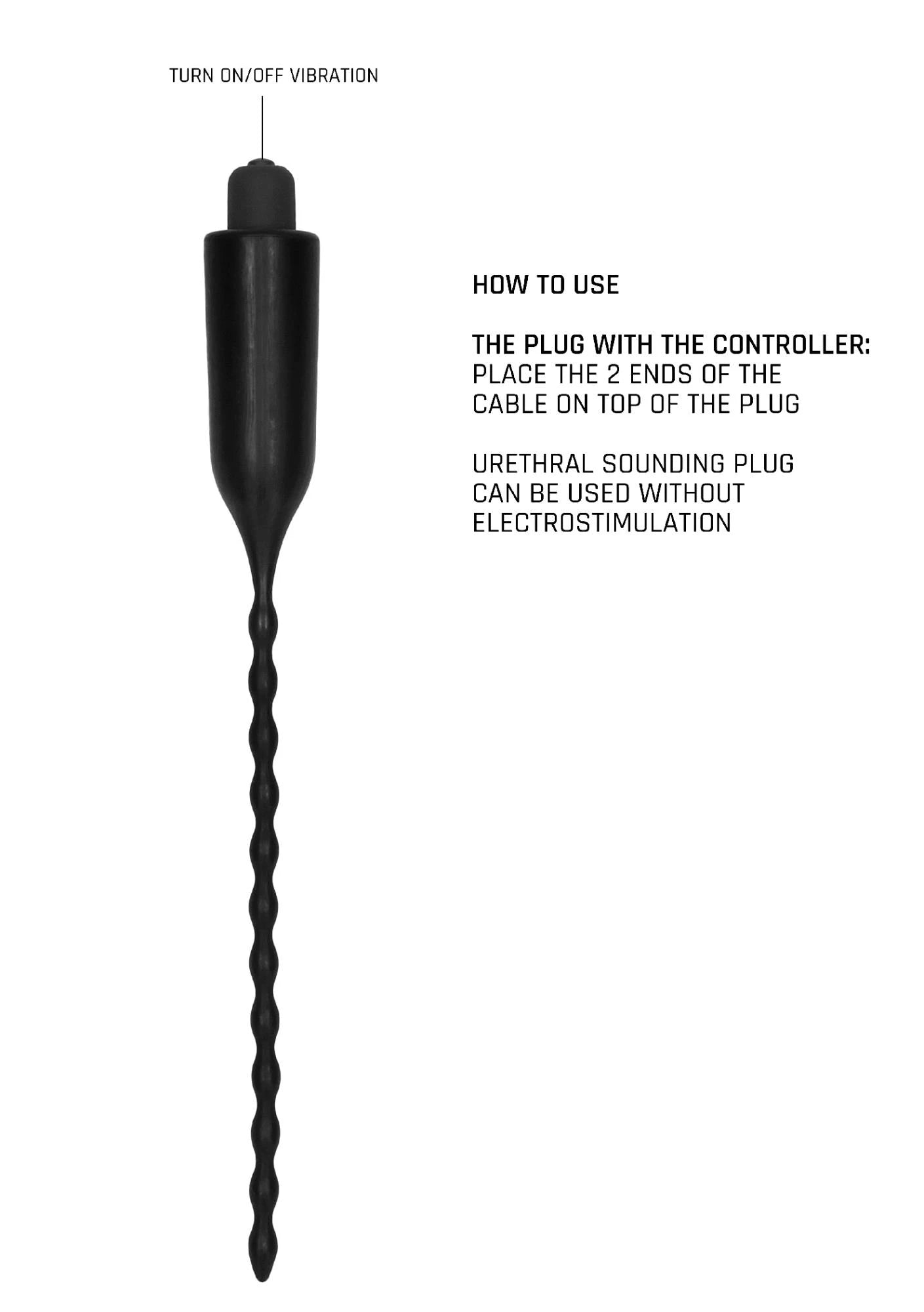 E-Stimulation Vibrating Urethral Sounding Plug