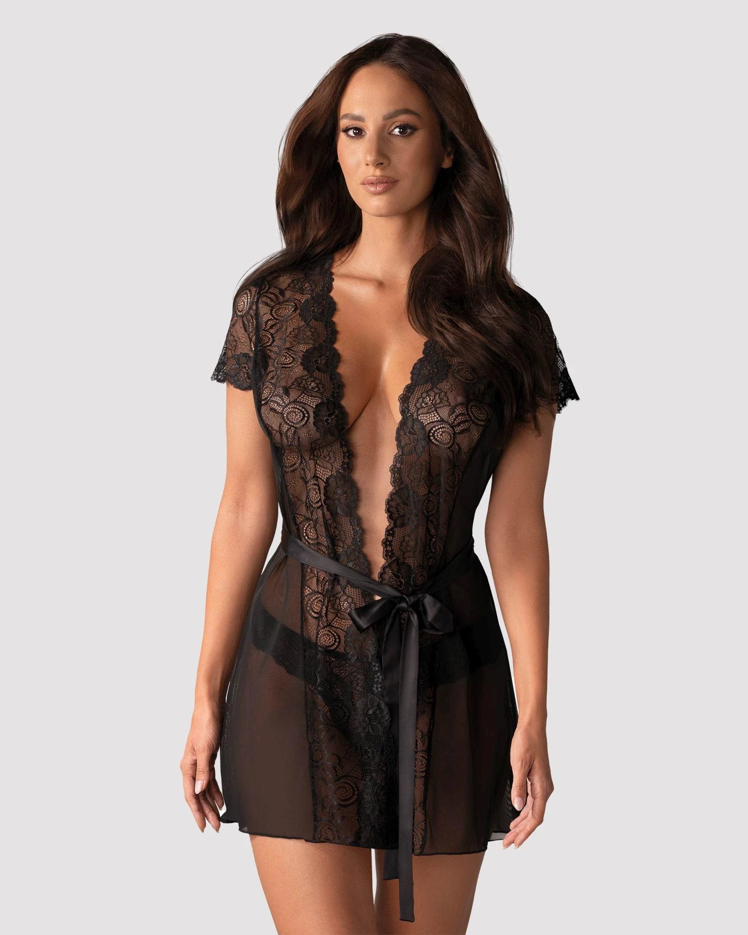 Alluria peignoir and thong L/XL